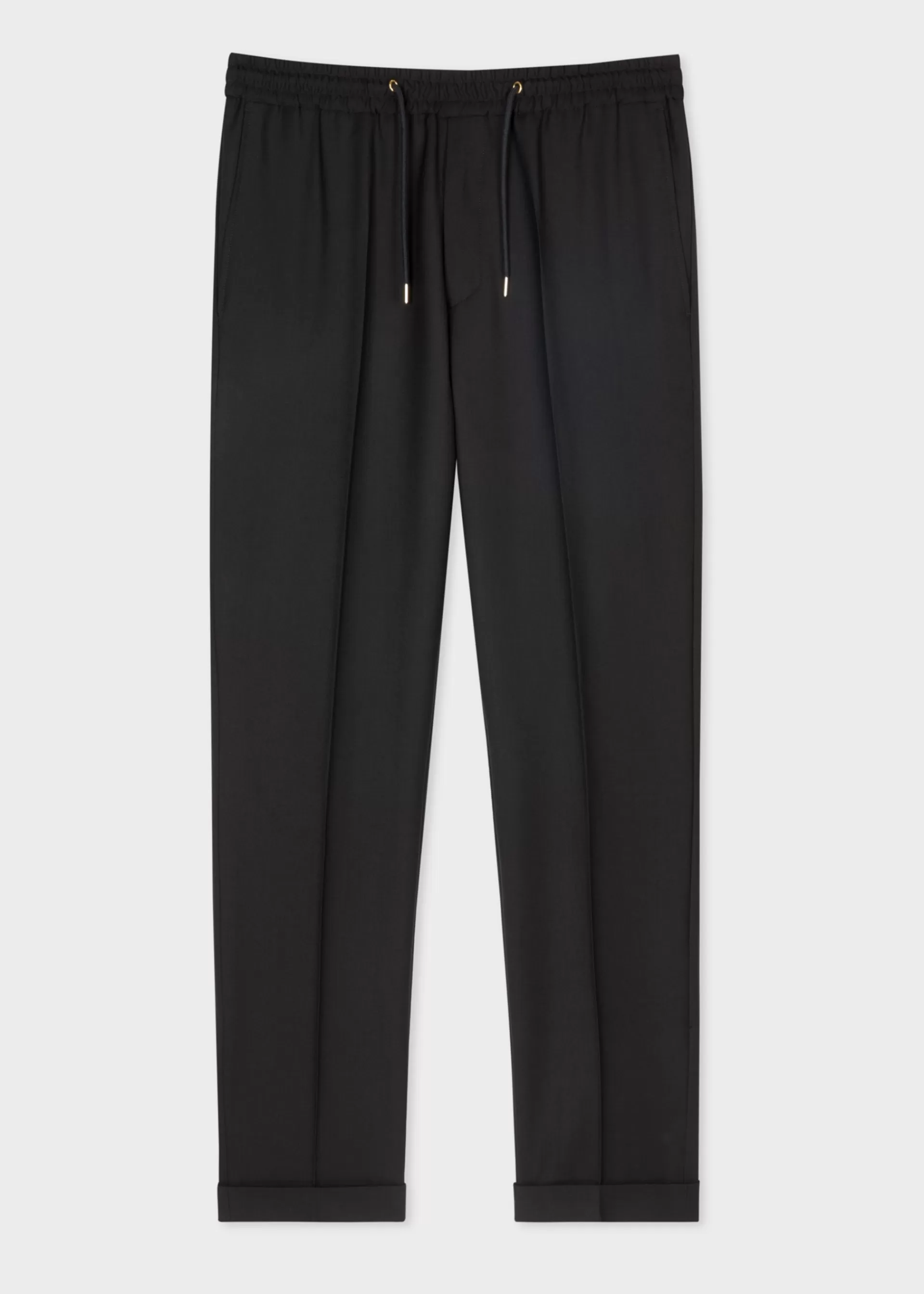 A Suit To Travel In - Men's Slim-Fit Drawstring-Waist Wool Pants>Paul Smith Store