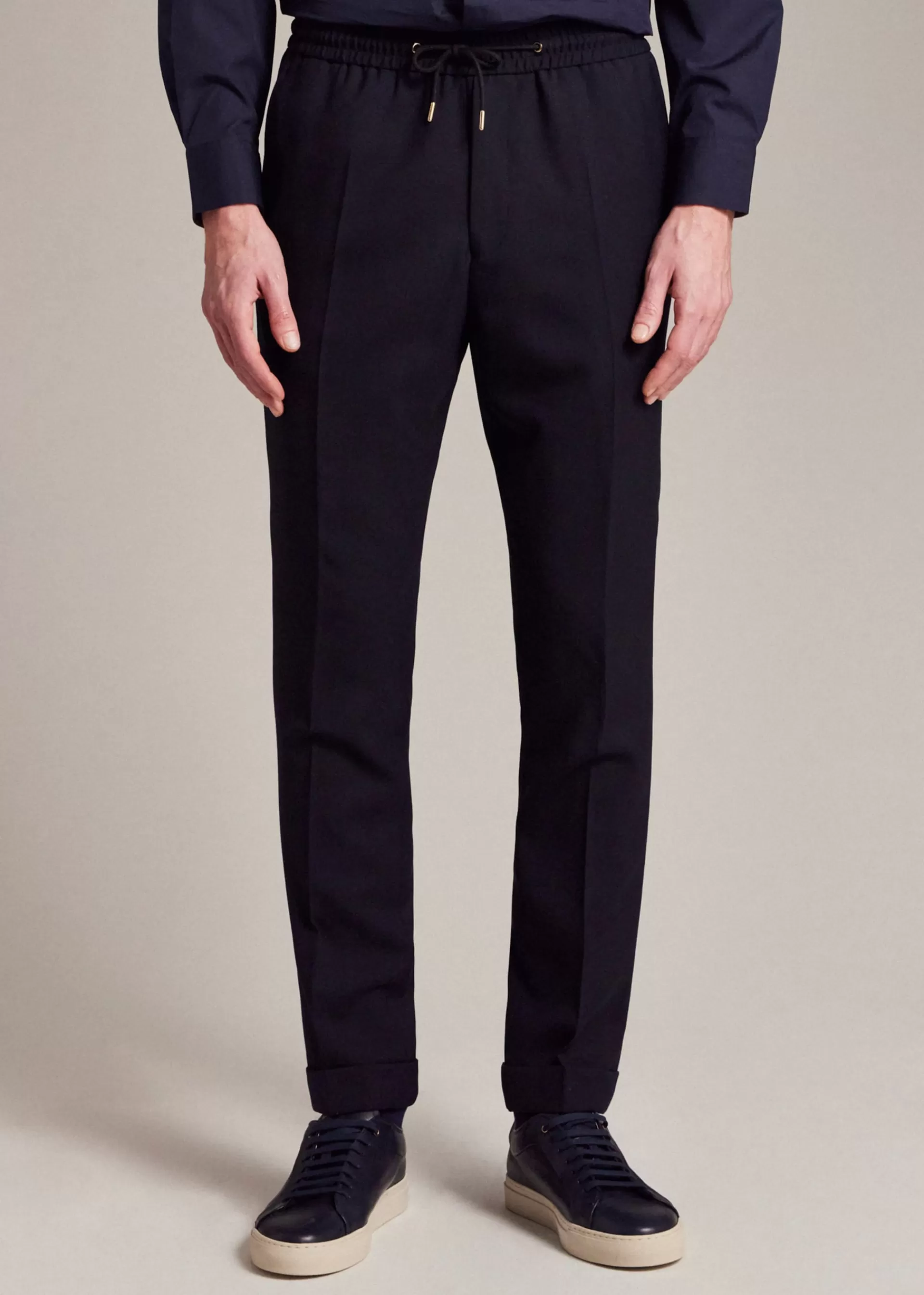 A Suit To Travel In - Slim-Fit Drawstring-Waist Wool Pants>Paul Smith Best Sale