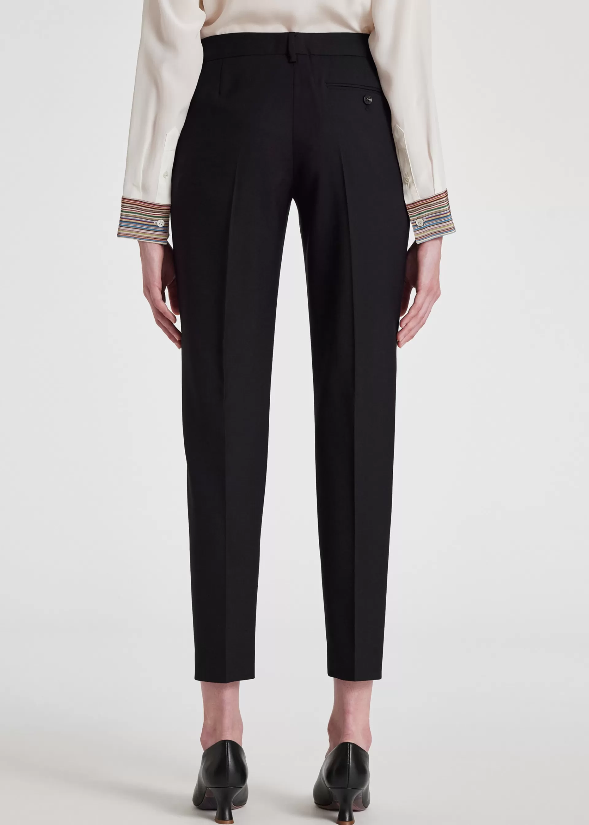 A Suit To Travel In - Women's Slim-Fit Wool Trousers>Paul Smith Clearance