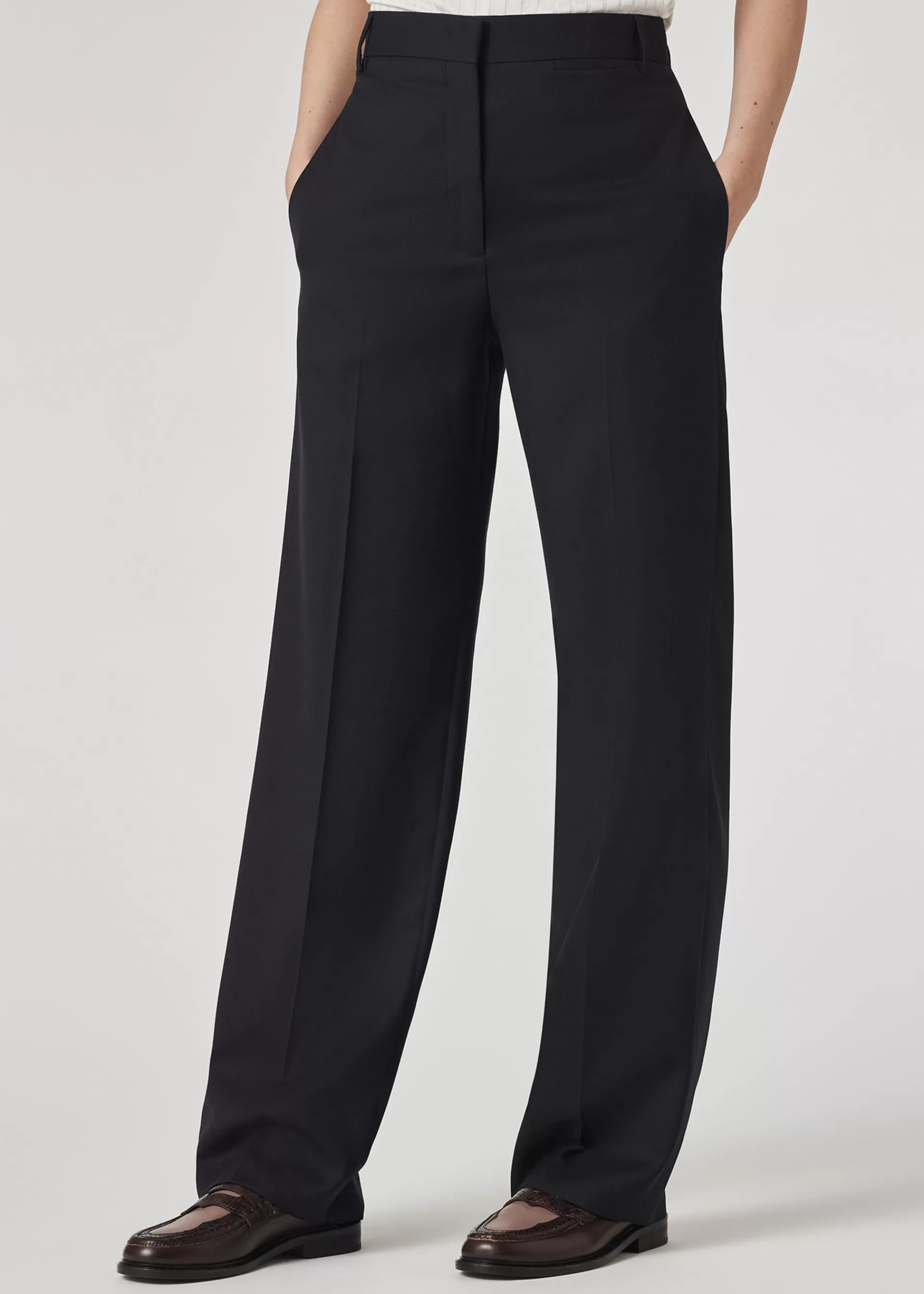A Suit To Travel In - Women's Straight-Leg Wool Trousers>Paul Smith New