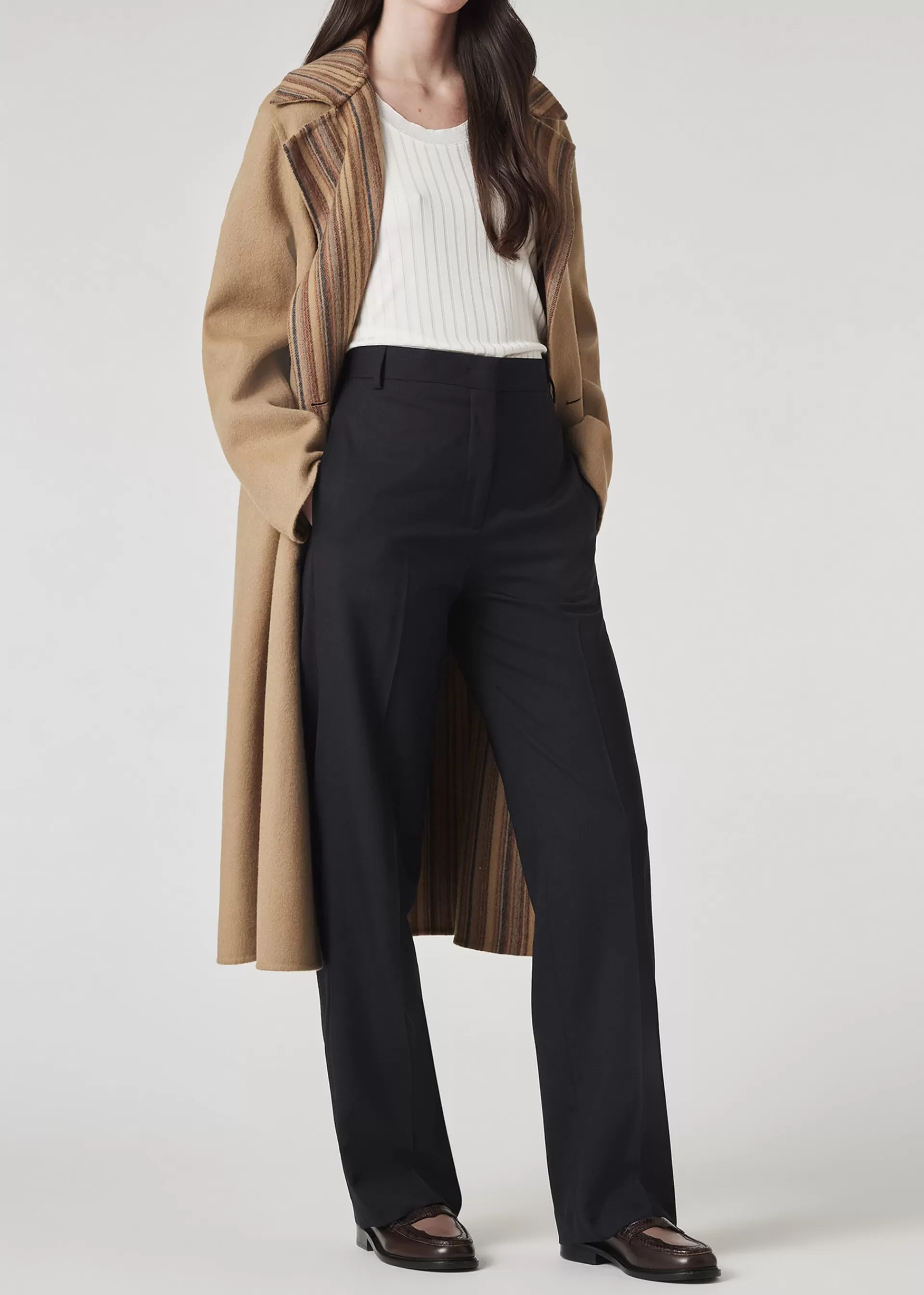 A Suit To Travel In - Women's Straight-Leg Wool Trousers>Paul Smith New