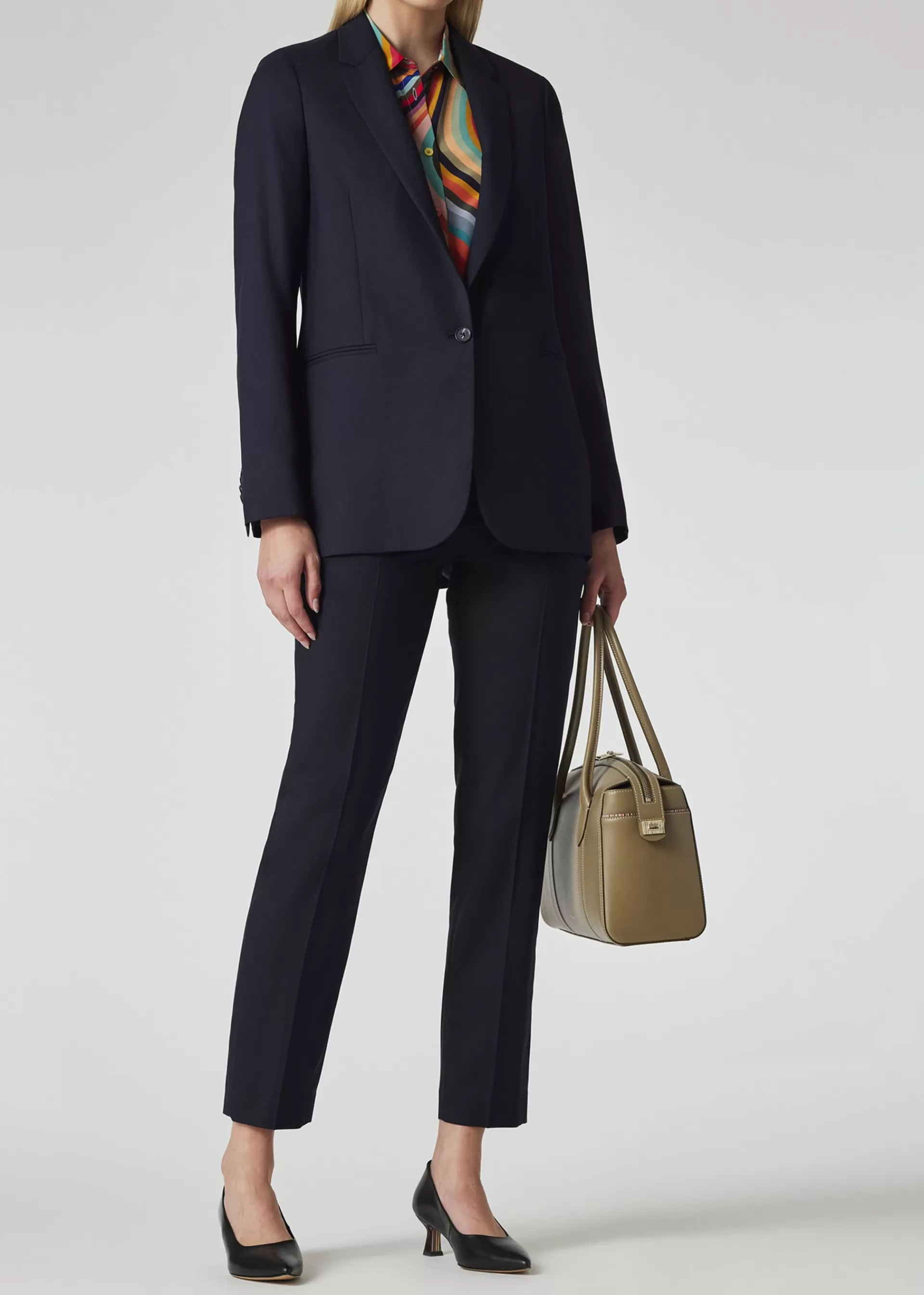 A Suit To Travel In - Women's Dark Wool Travel Blazer>Paul Smith Online
