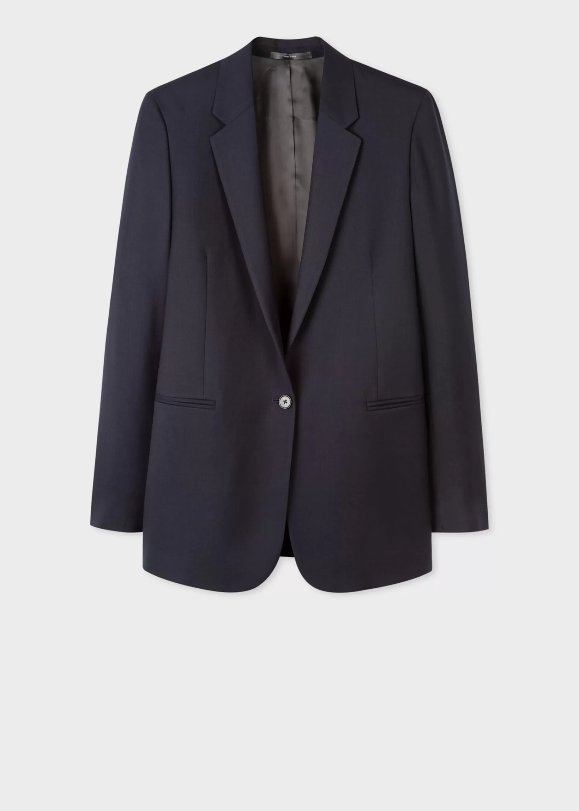 A Suit To Travel In - Women's Dark Wool Travel Blazer>Paul Smith Online