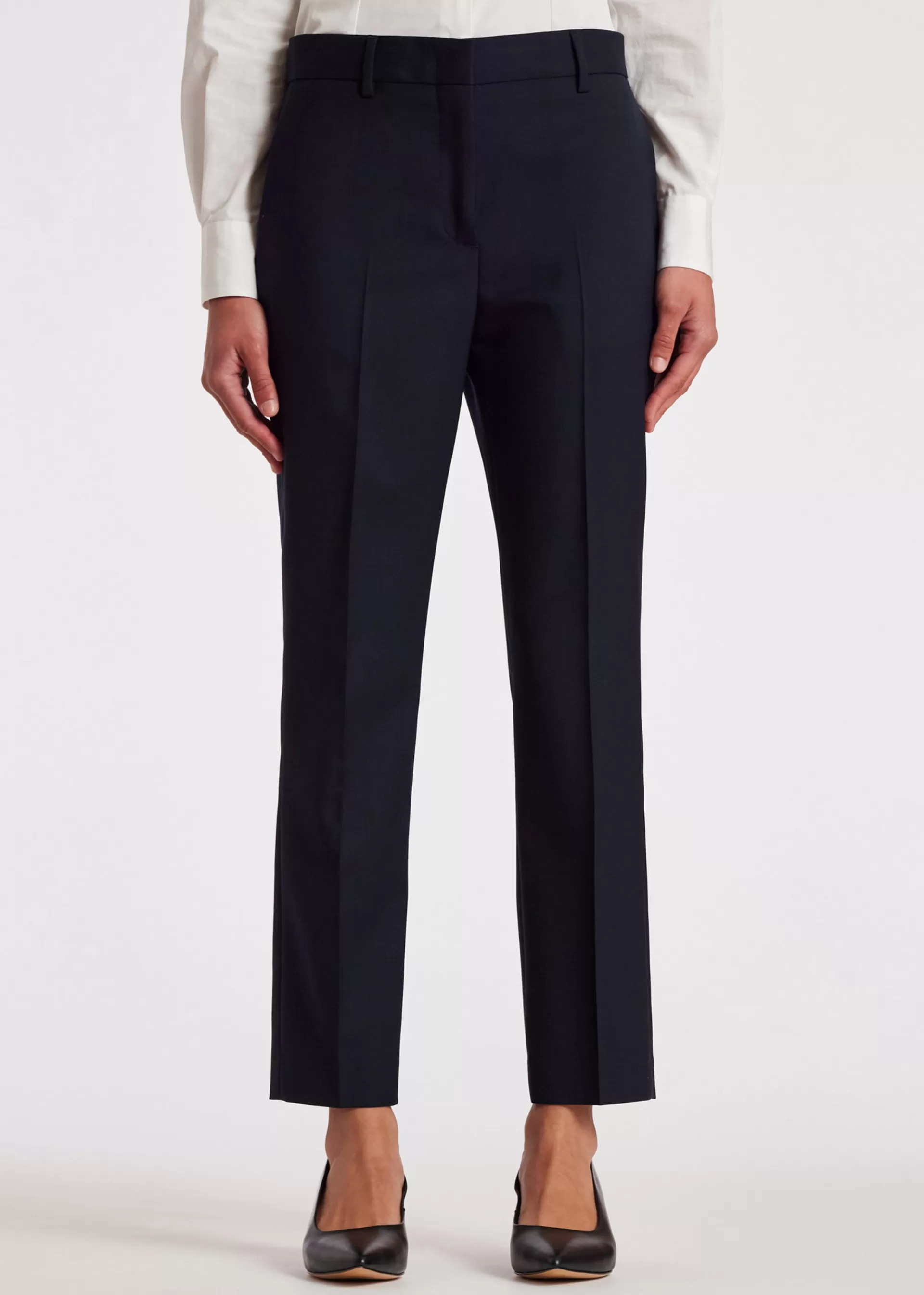 A Suit To Travel In - Women's Slim-Fit Wool Trousers>Paul Smith Clearance
