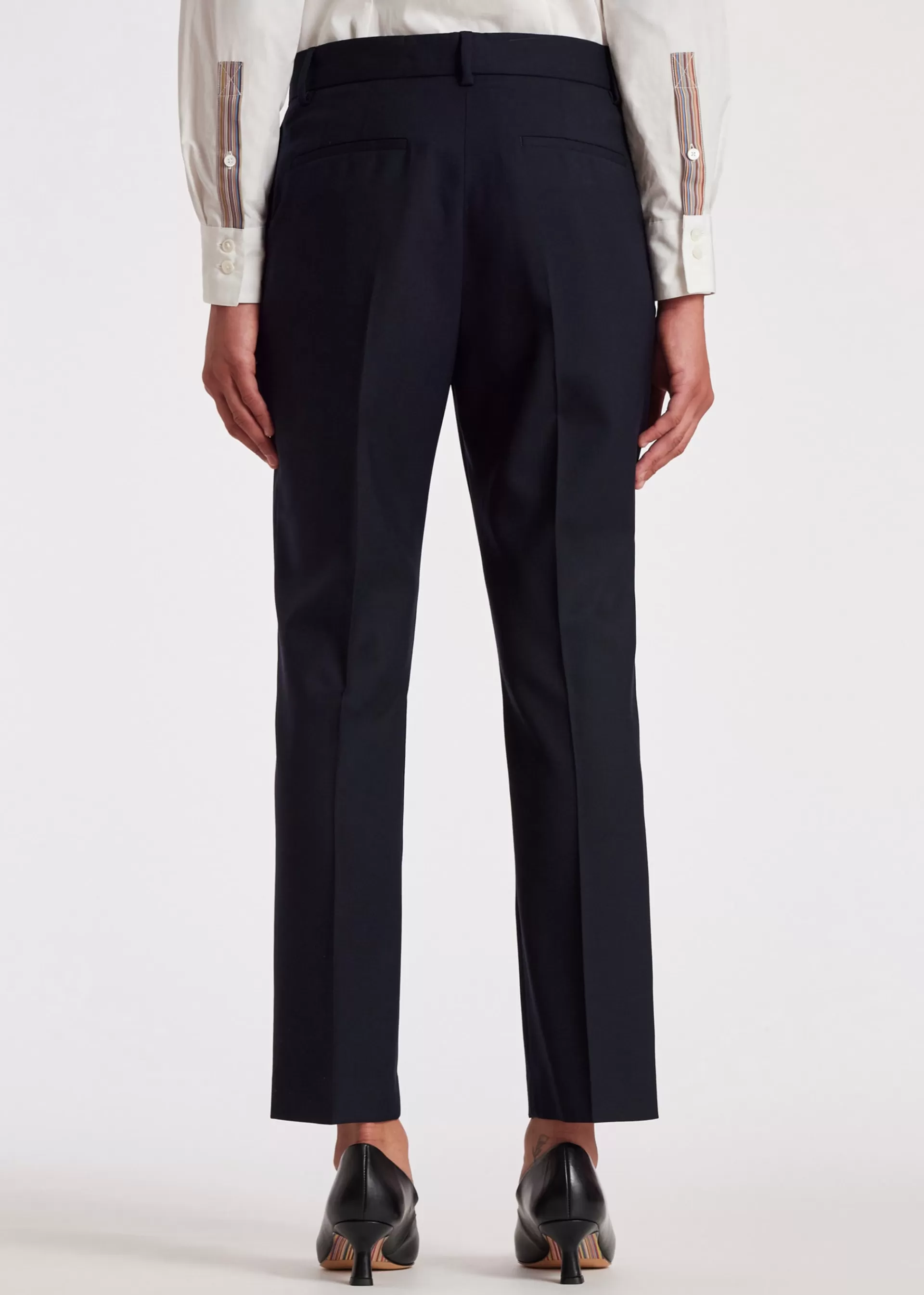 A Suit To Travel In - Women's Slim-Fit Wool Trousers>Paul Smith Clearance