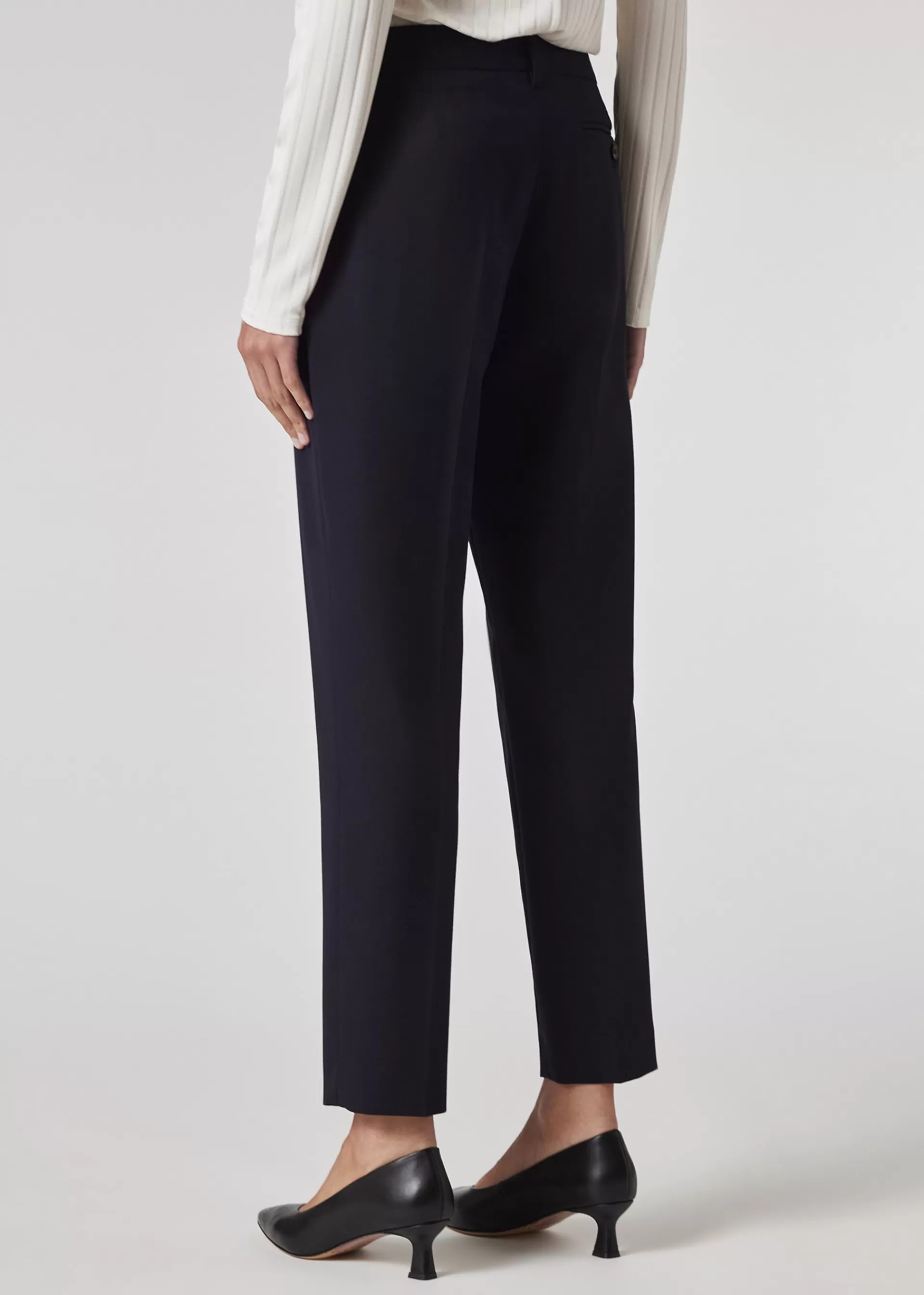 A Suit To Travel In - Women's Tapered-Fit Wool Pants>Paul Smith Best Sale