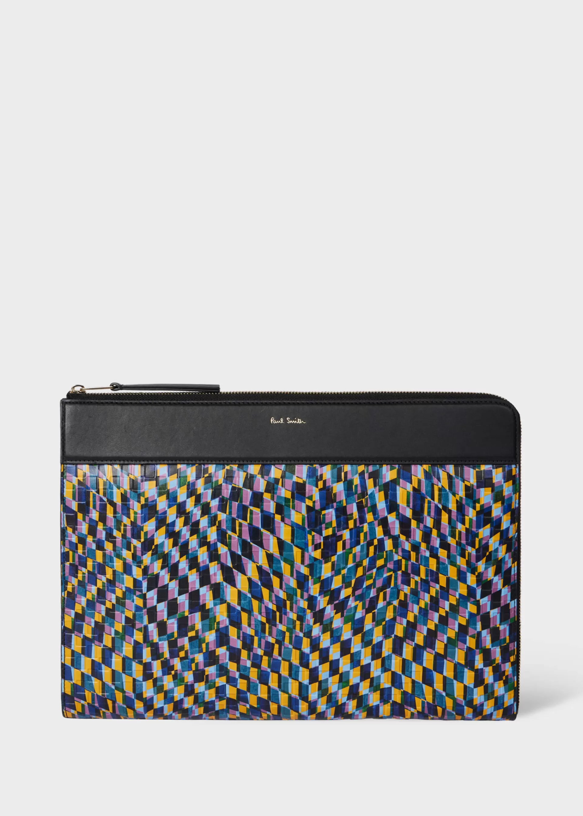 Abstract Checkerboard' Document Case>Paul Smith Fashion