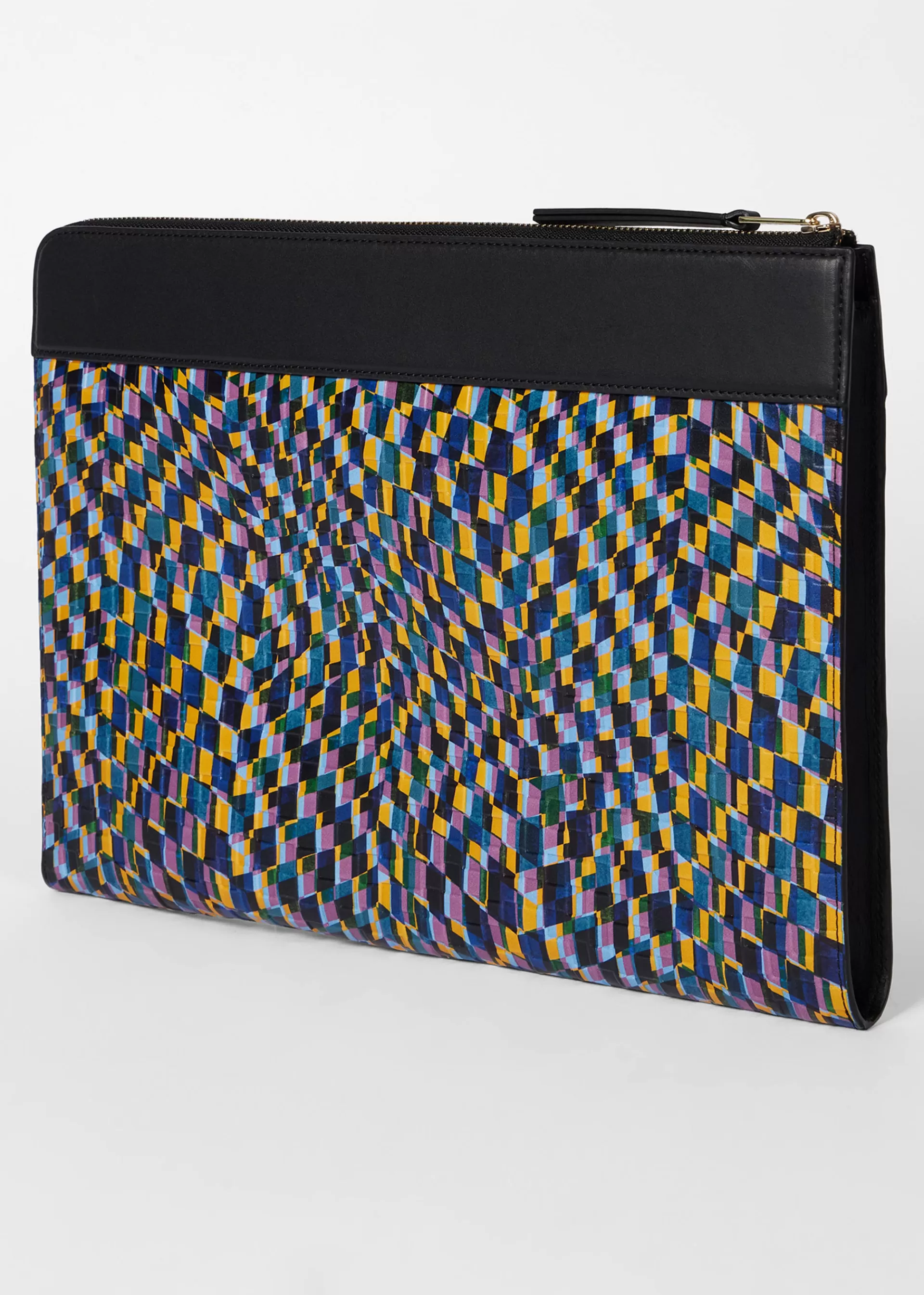 Abstract Checkerboard' Document Case>Paul Smith Fashion