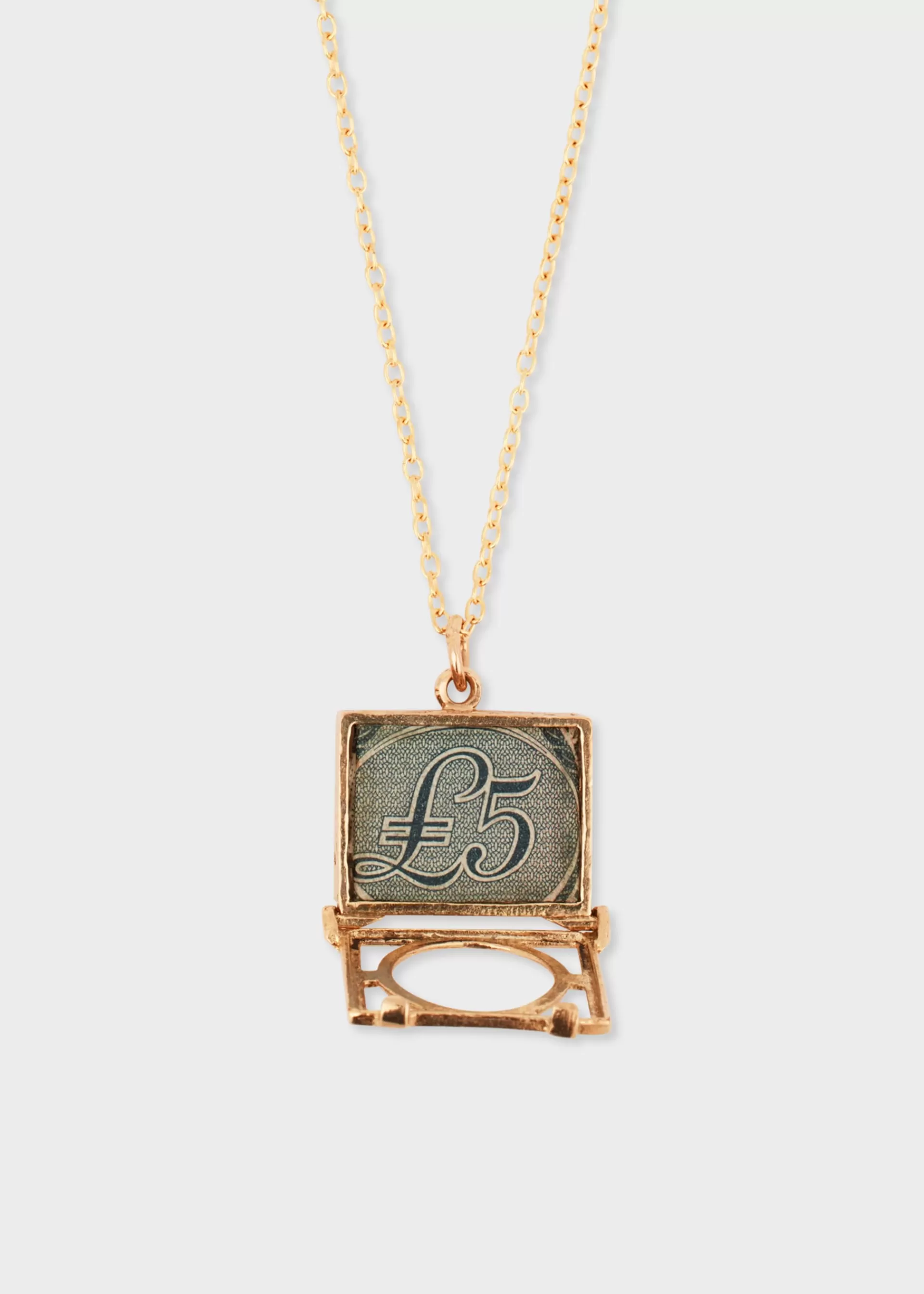 Articulated Mad Money Five Pound Note' Necklace by Baroque Rocks>Paul Smith Sale