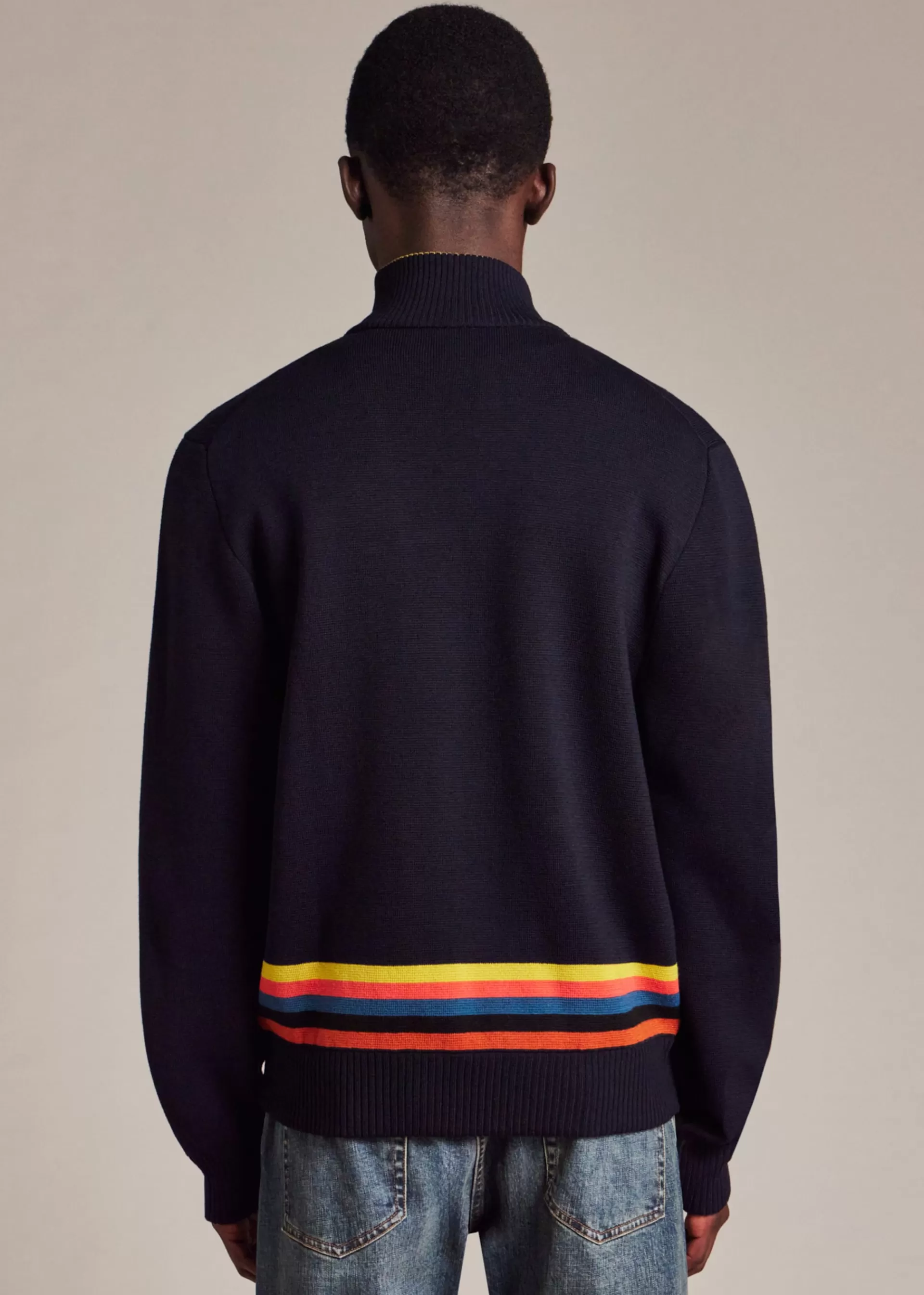 Artist Stripe' Wool Bomber Jacket>Paul Smith New