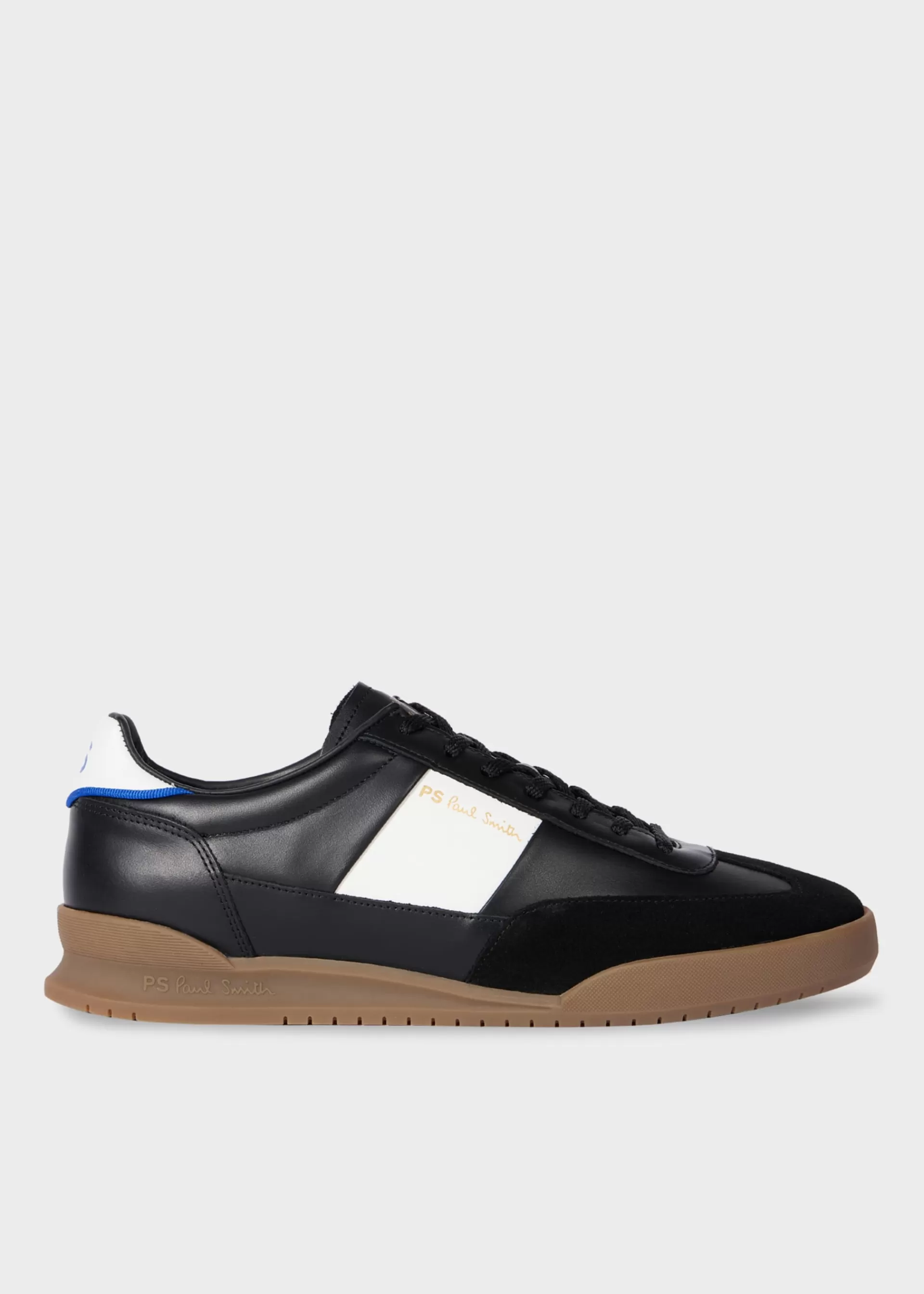 and White 'Dover' Panel Sneakers>Paul Smith Flash Sale