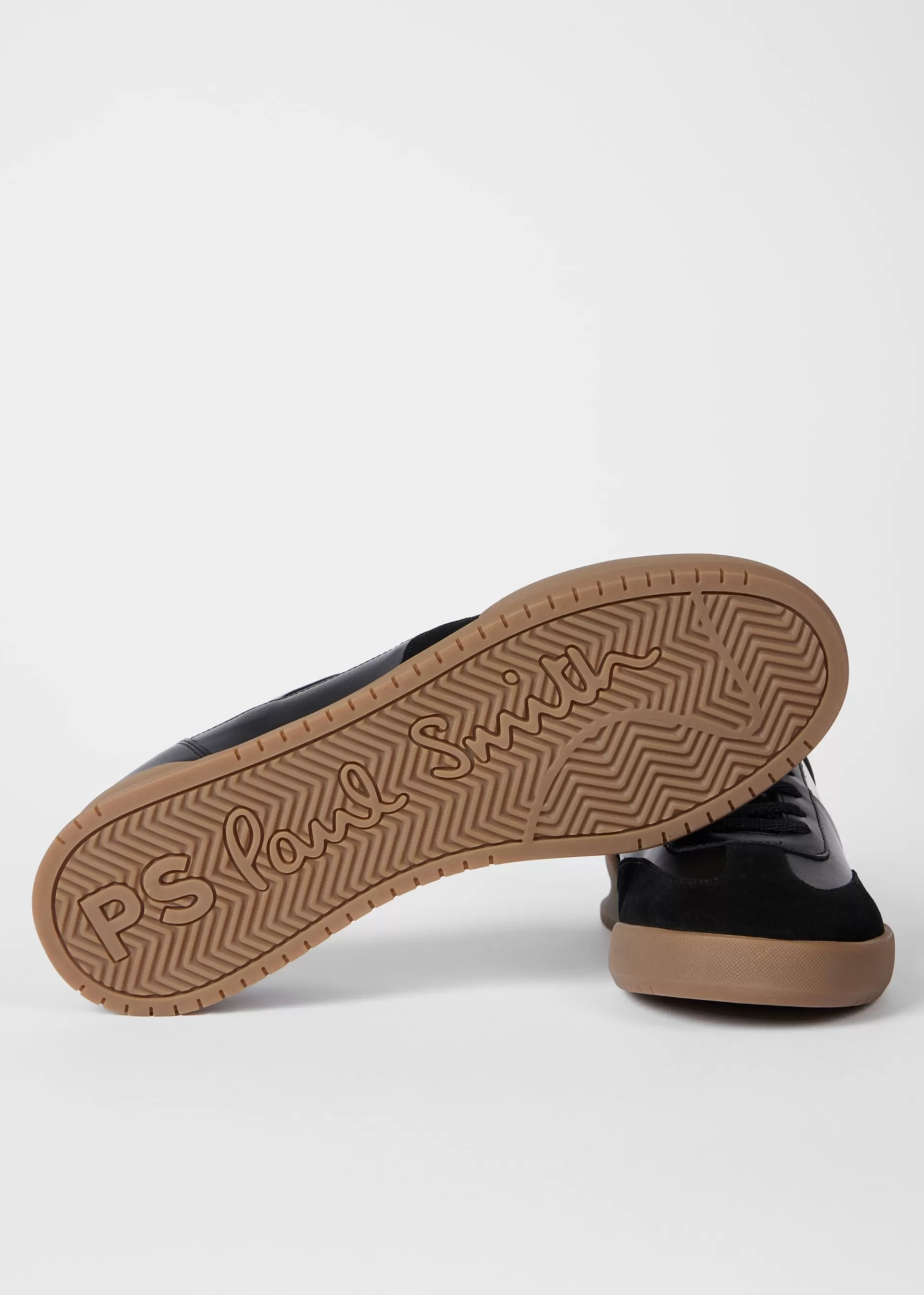and White 'Dover' Panel Sneakers>Paul Smith Flash Sale
