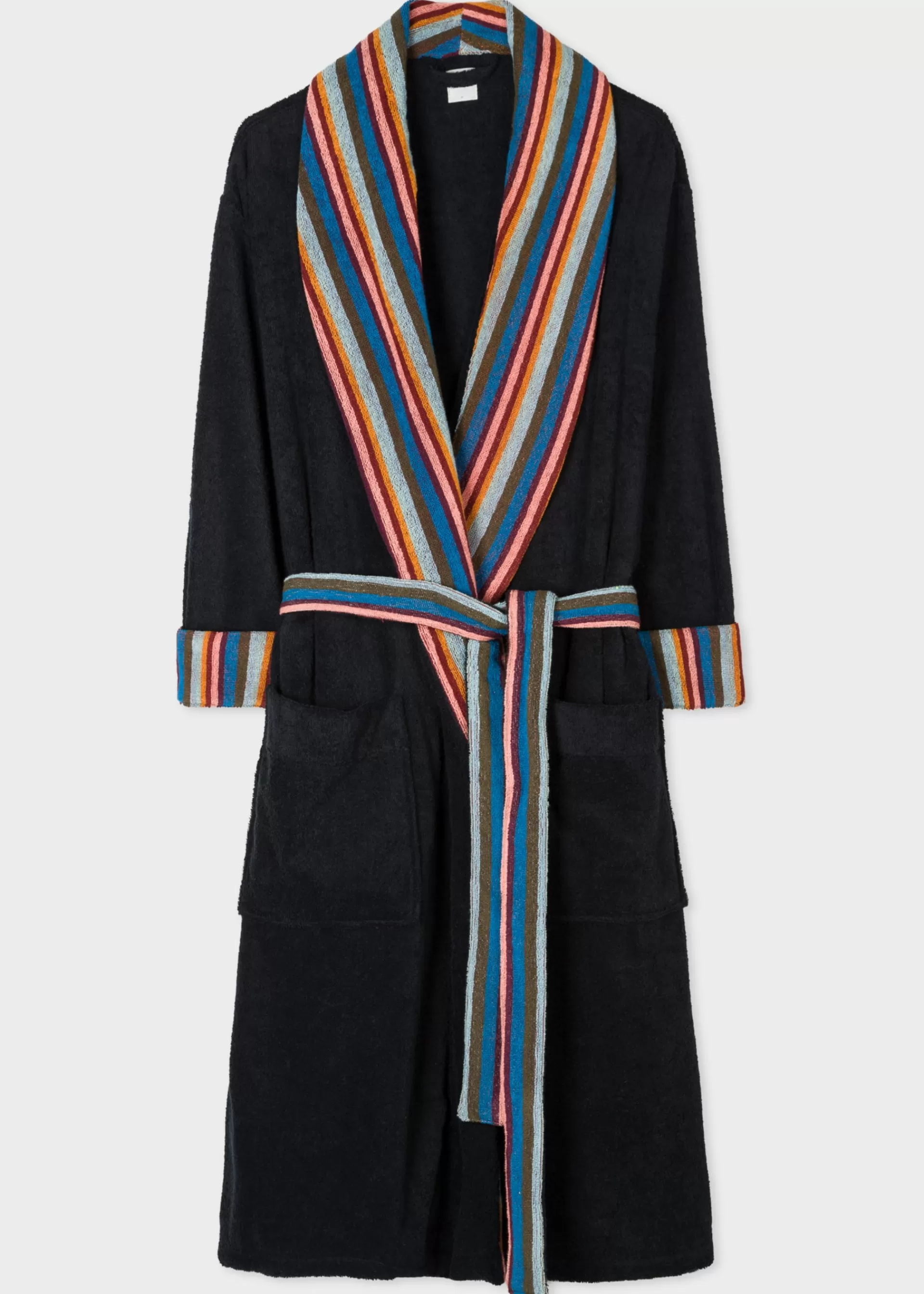 'Artist Stripe' Towelling Dressing Gown>Paul Smith Clearance