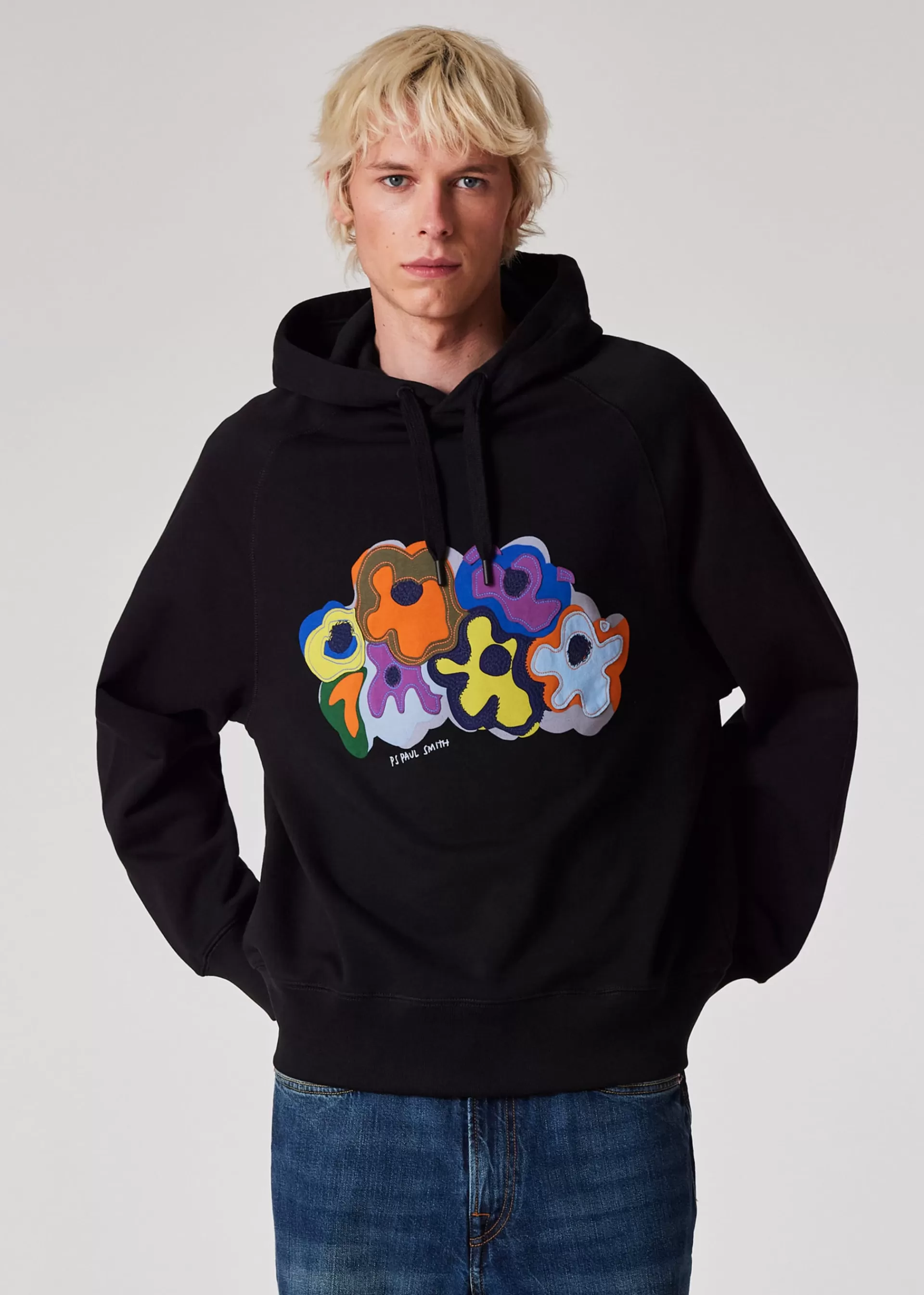 'Bold Florals' Applique Hoodie>Paul Smith Hot