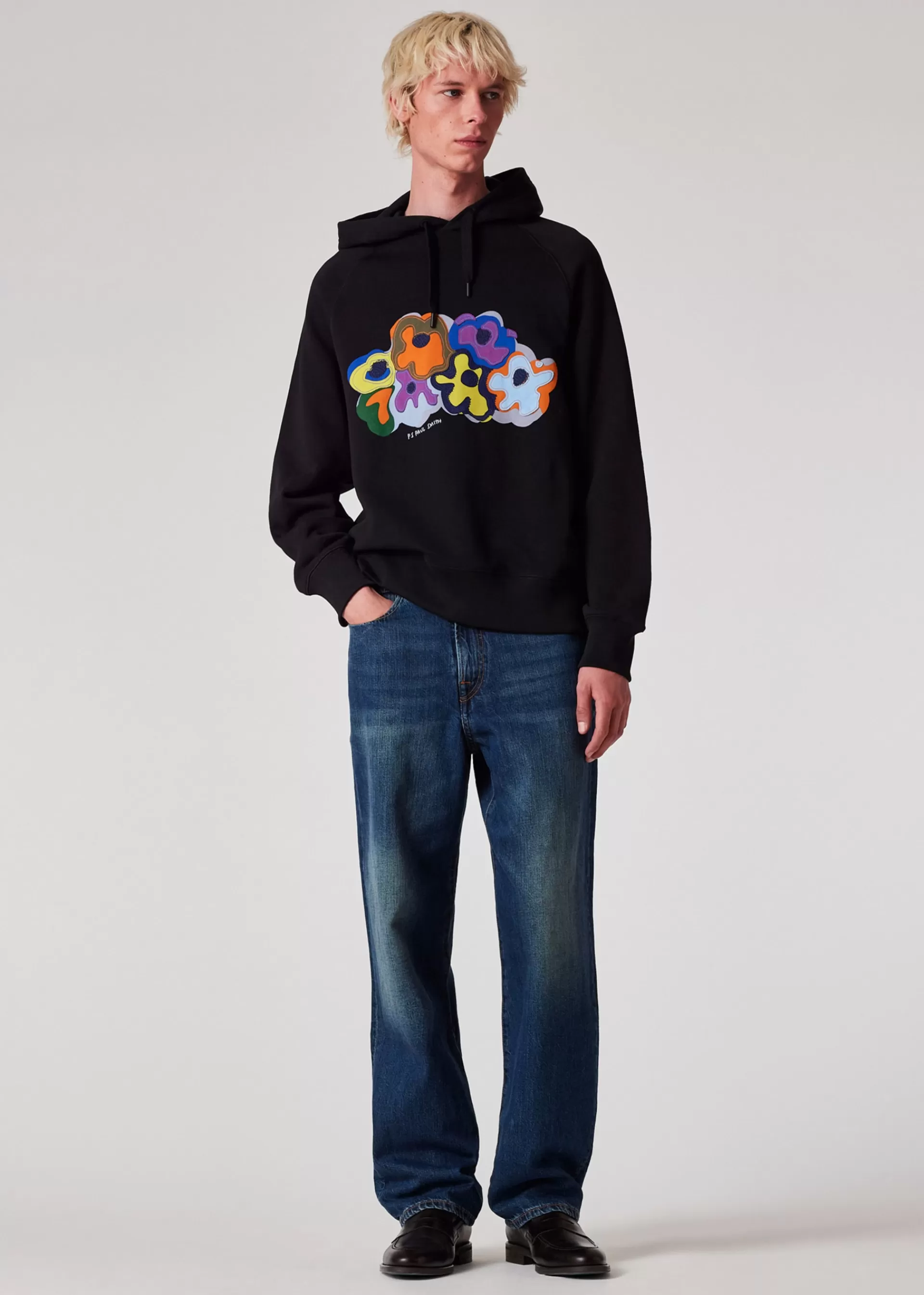 'Bold Florals' Applique Hoodie>Paul Smith Hot