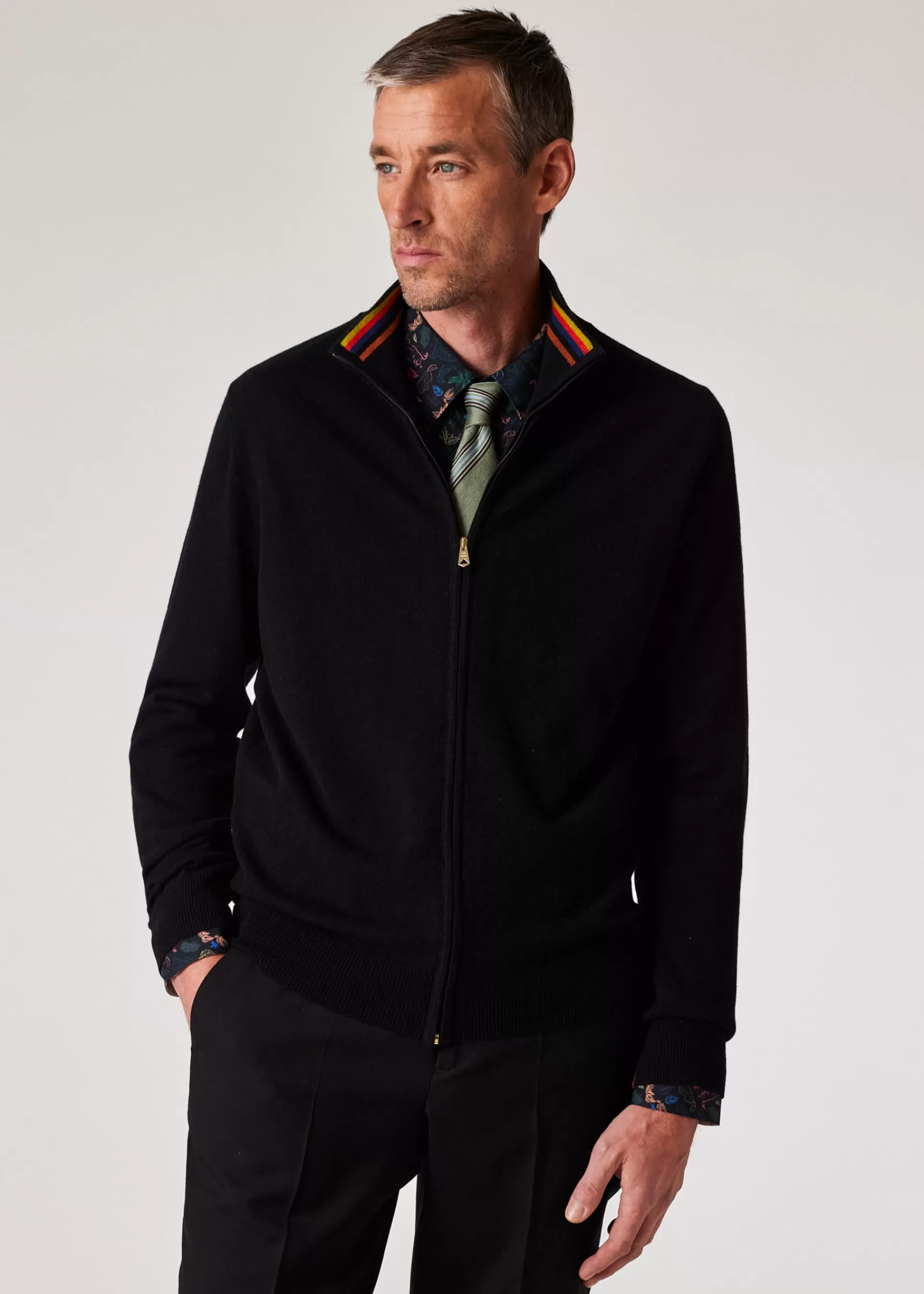 Cashmere Full-Zip Cardigan>Paul Smith Shop