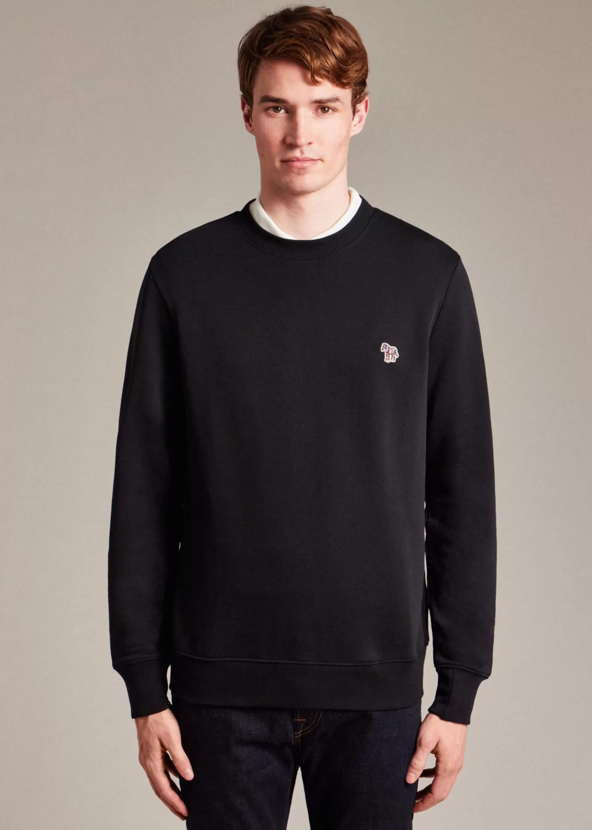 Cotton Embroidered Zebra Logo Sweatshirt>Paul Smith Clearance