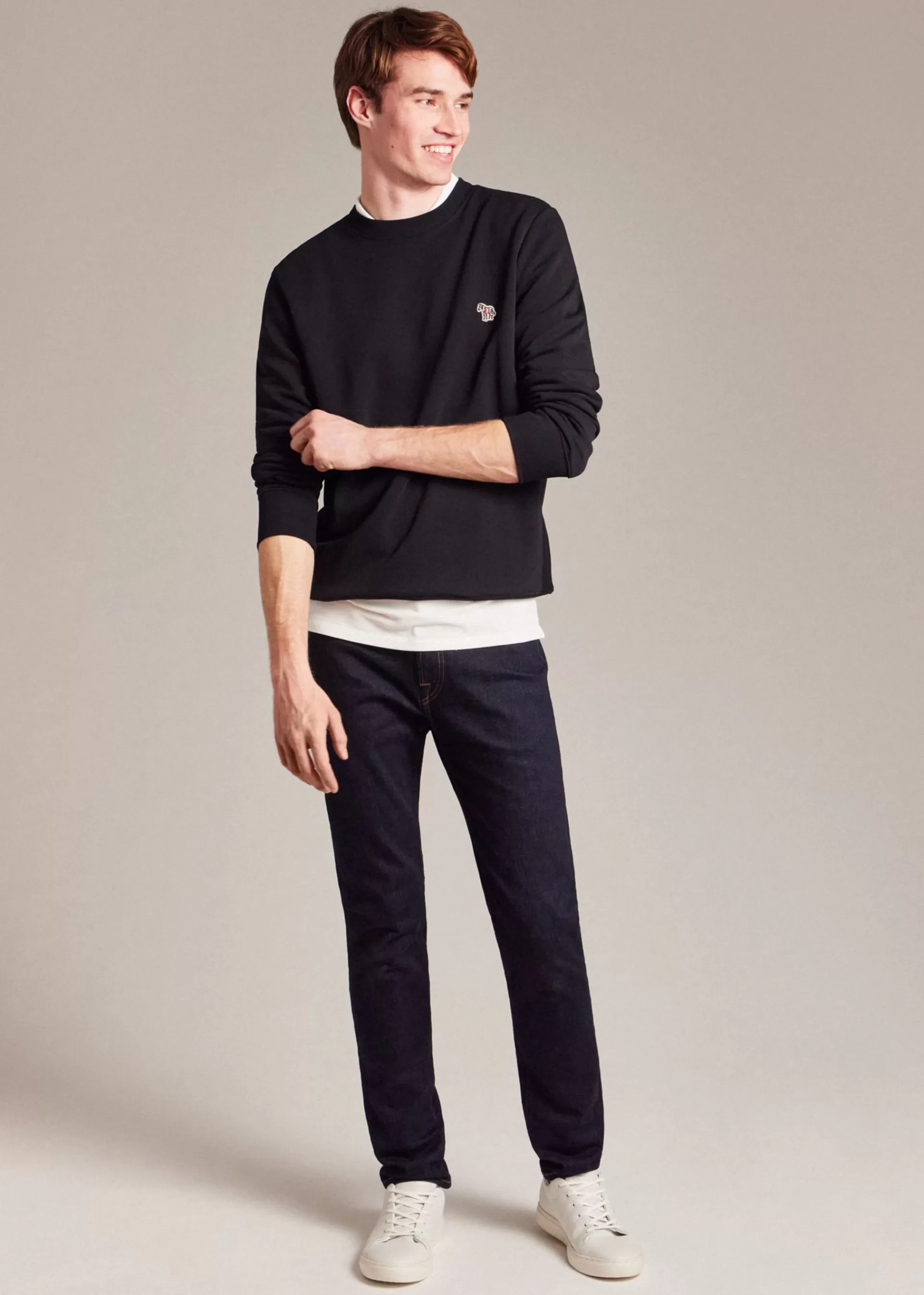 Cotton Embroidered Zebra Logo Sweatshirt>Paul Smith Clearance