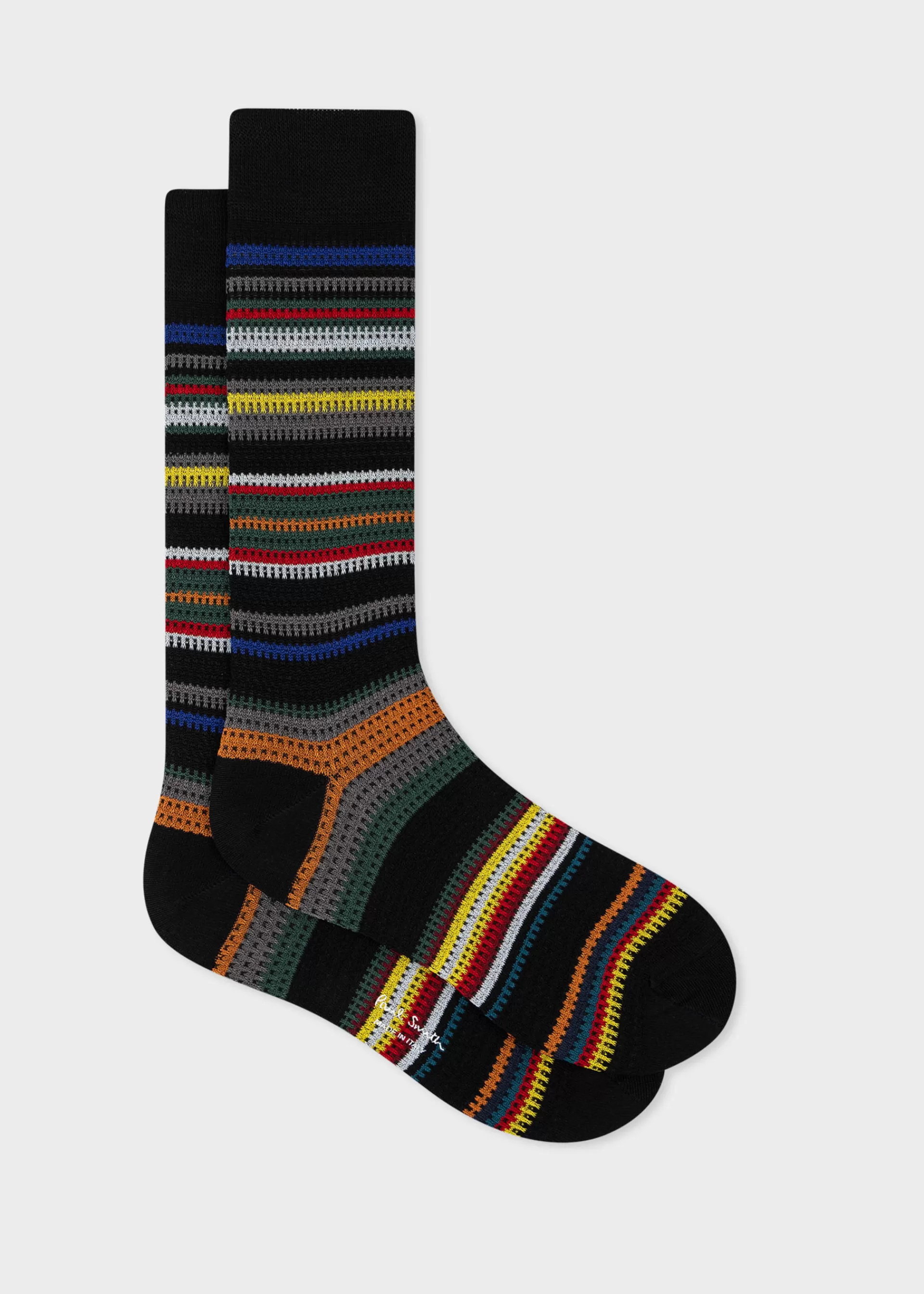 Cotton-Blend Mixed Stripe Socks>Paul Smith Flash Sale