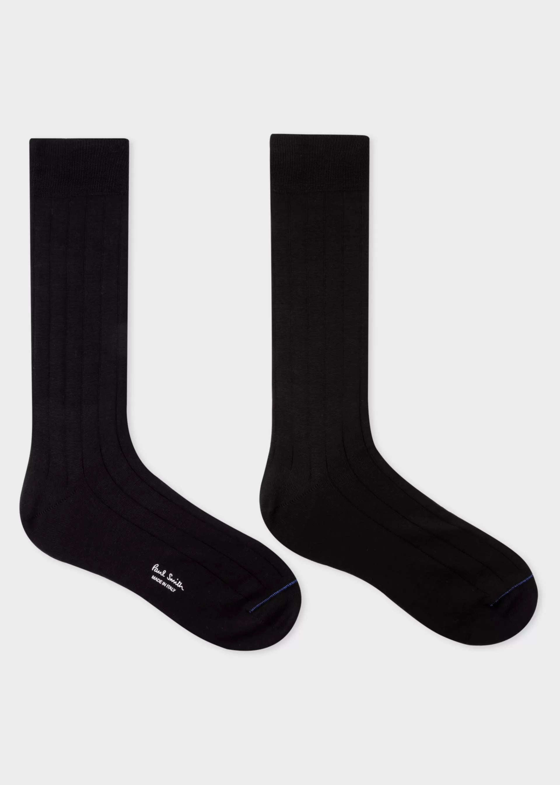 Cotton-Blend Ribbed Socks>Paul Smith Fashion