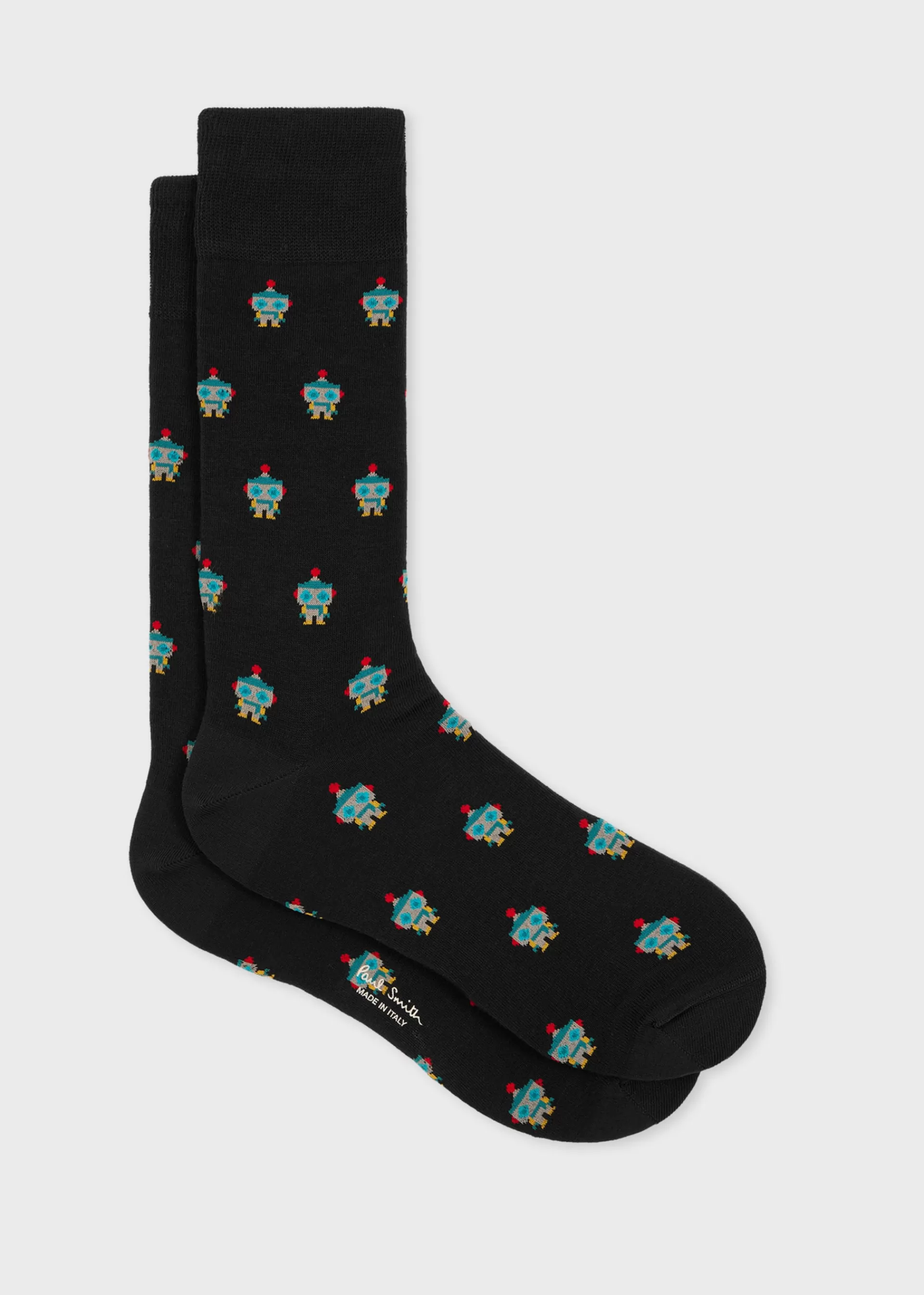 Cotton-Blend 'Robot' Socks>Paul Smith Cheap