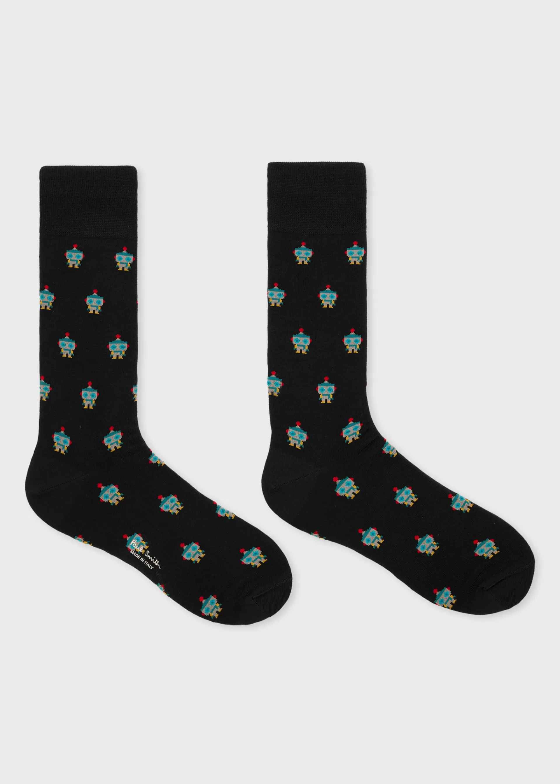 Cotton-Blend 'Robot' Socks>Paul Smith Cheap