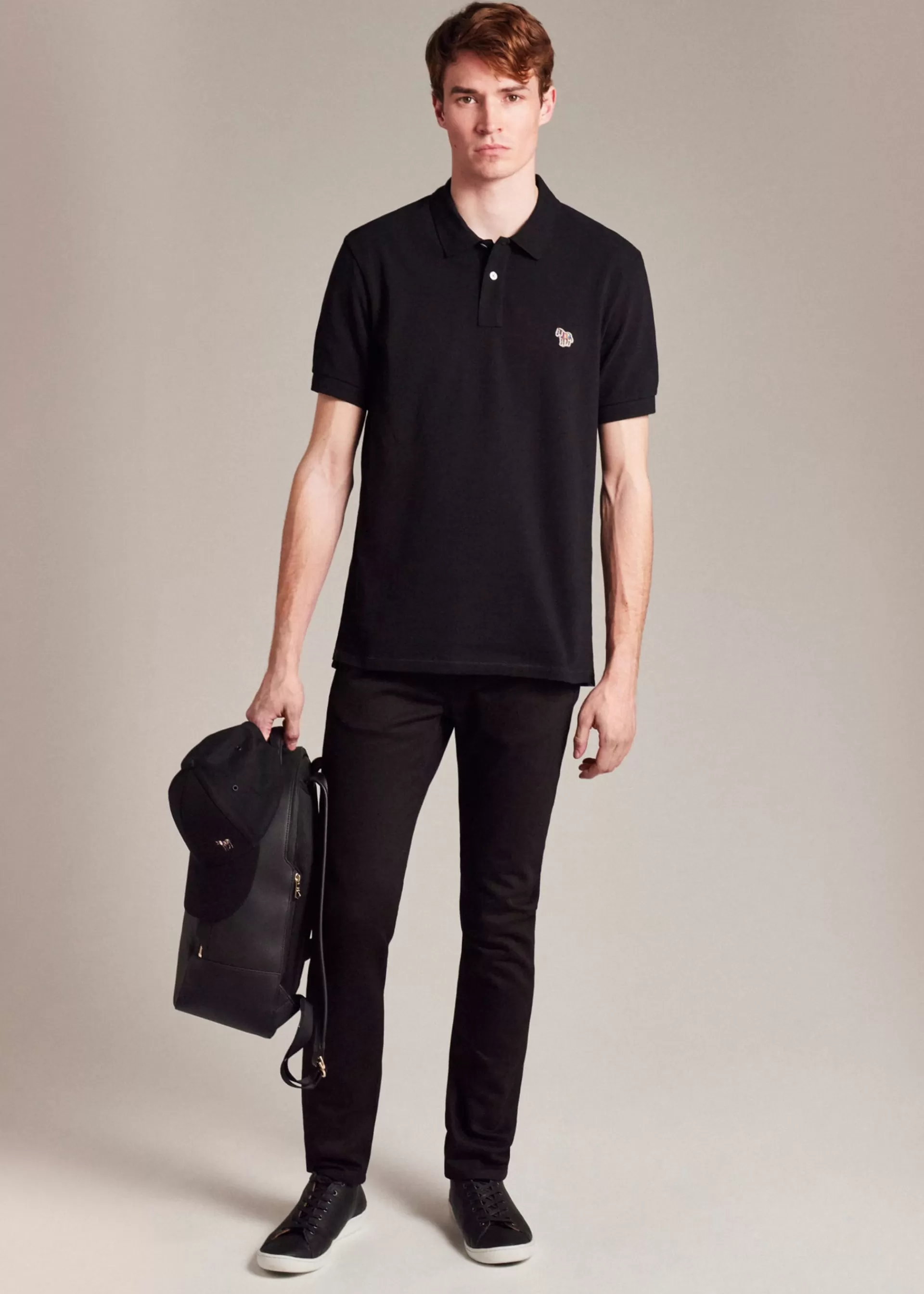 Cotton-Piqué Zebra Logo Polo Shirt>Paul Smith Shop