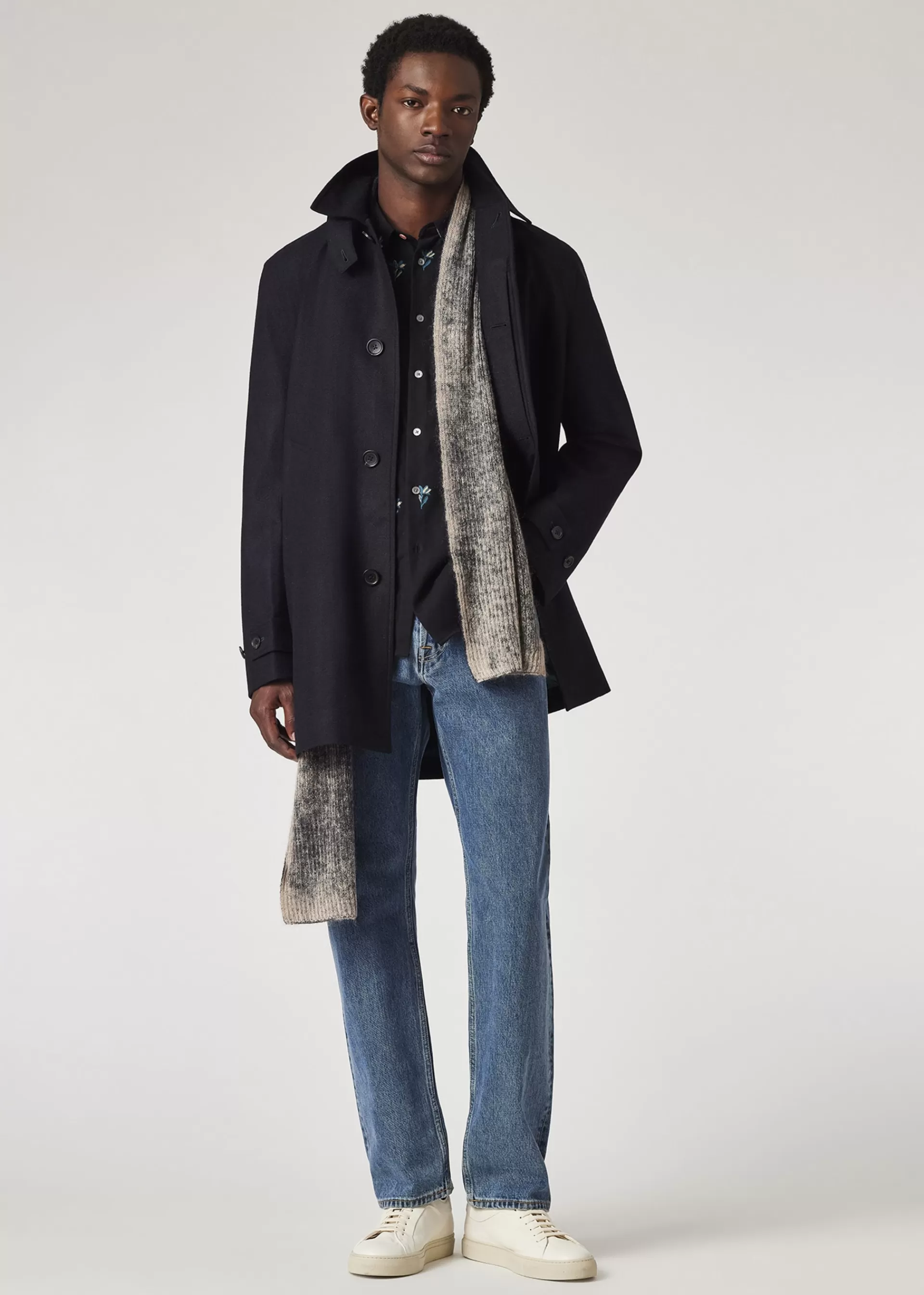 Floral Cotton-Flannel Tailored-Fit Shirt>Paul Smith New