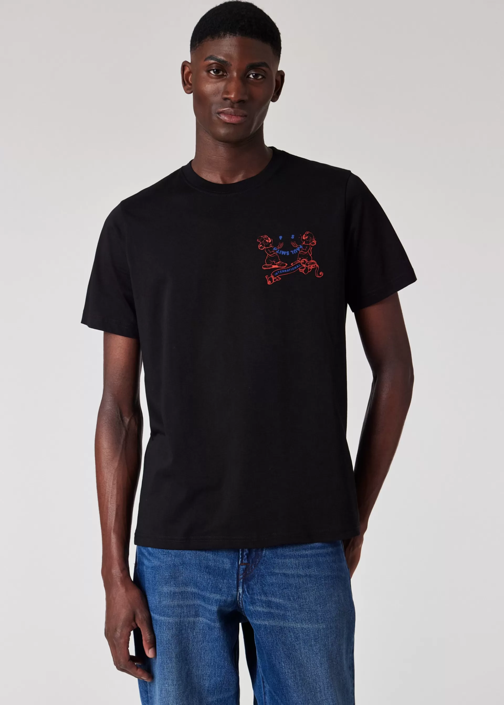 'Happy International' Print T-Shirt>Paul Smith Flash Sale