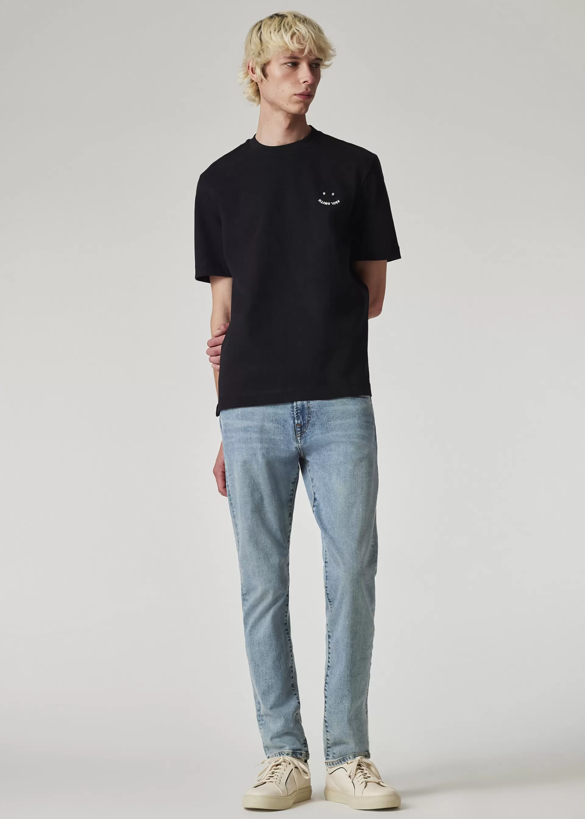 'Happy' Piece Dyed T-Shirt>Paul Smith Outlet