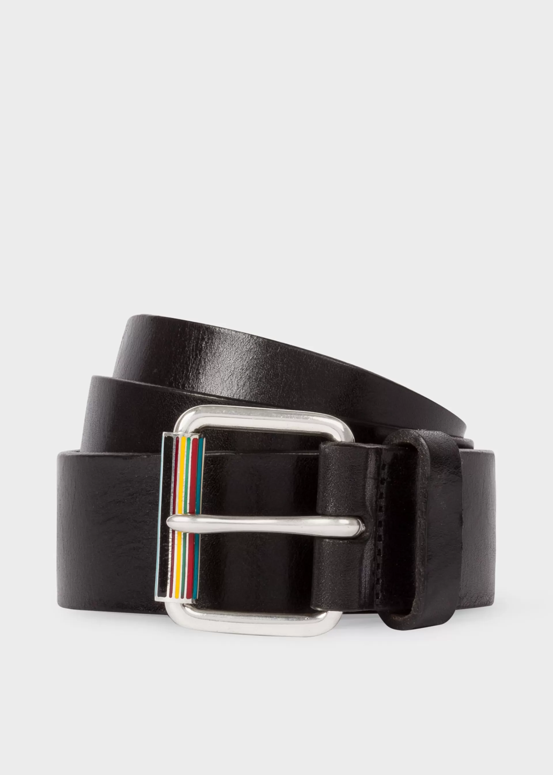 Leather Belt With 'Signature Stripe' Roller>Paul Smith Best Sale