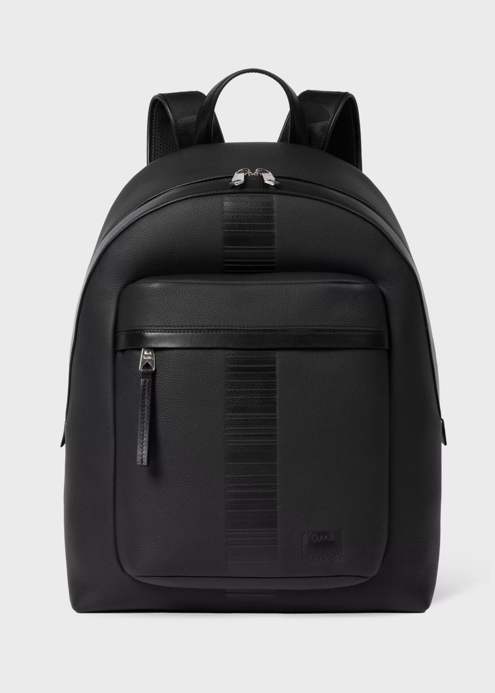 Leather Central 'Shadow Stripe' Backpack>Paul Smith New