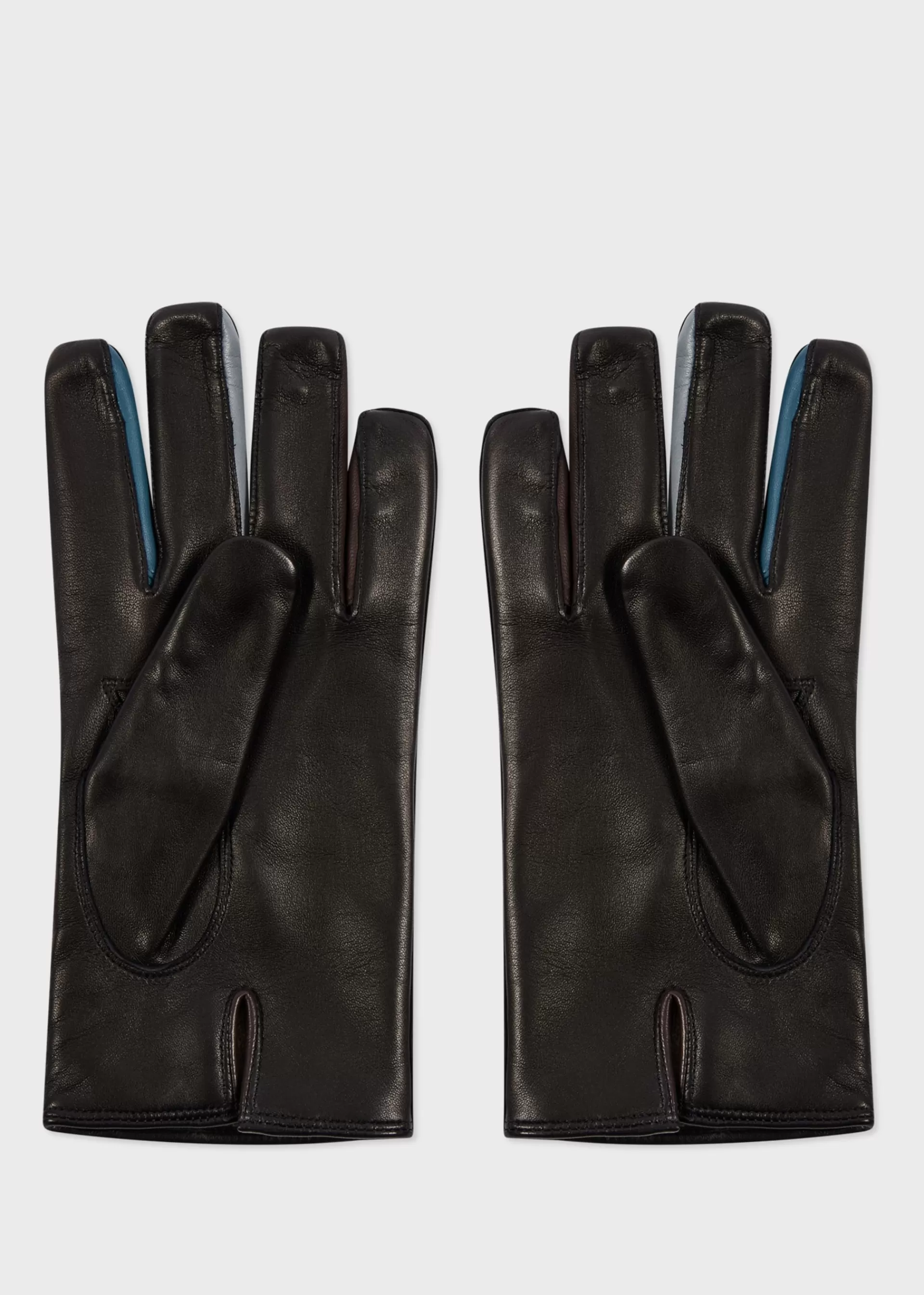 Leather 'Concertina' Gloves>Paul Smith New