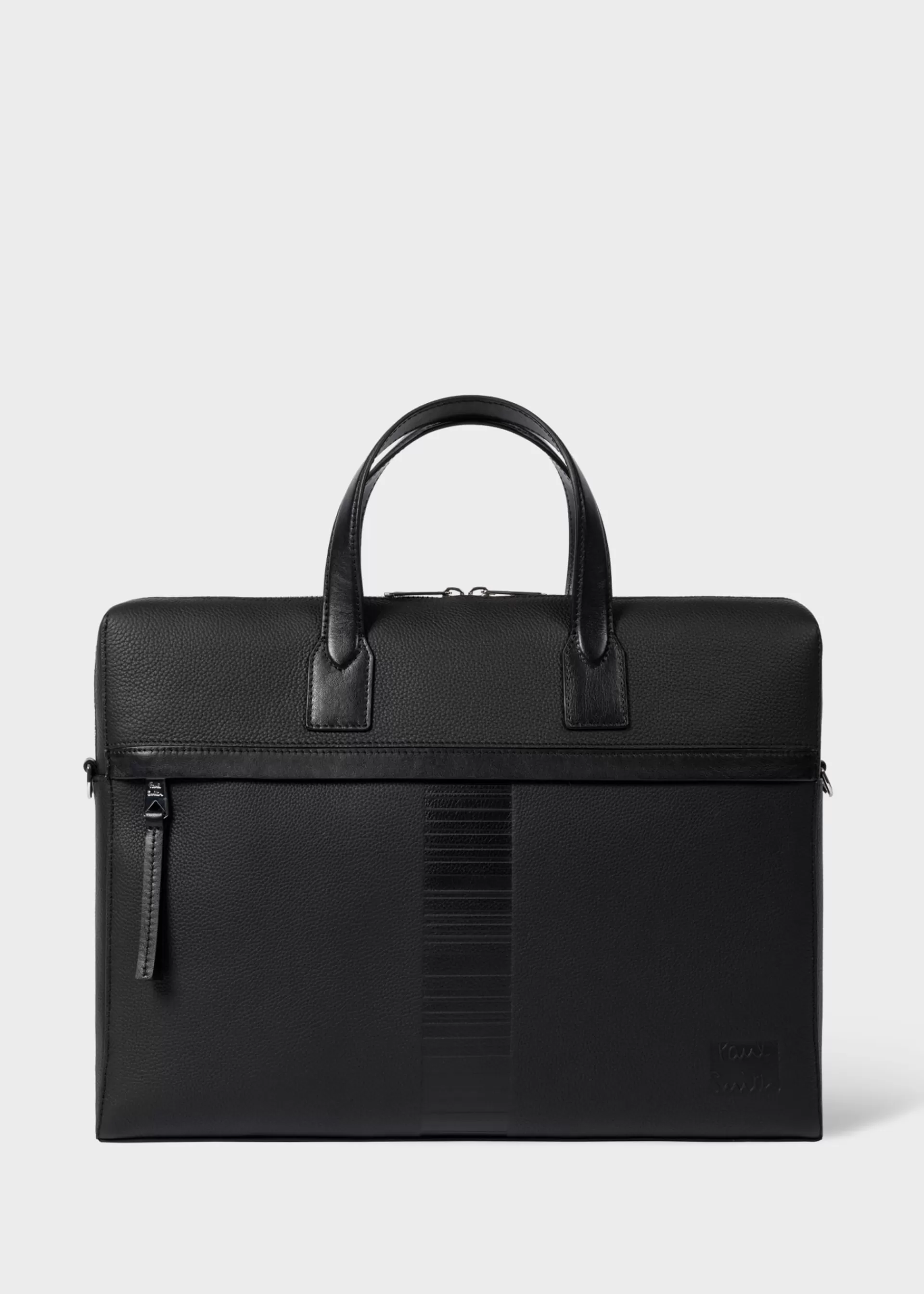 Leather 'Shadow Stripe' Slim Zip Folio>Paul Smith Sale