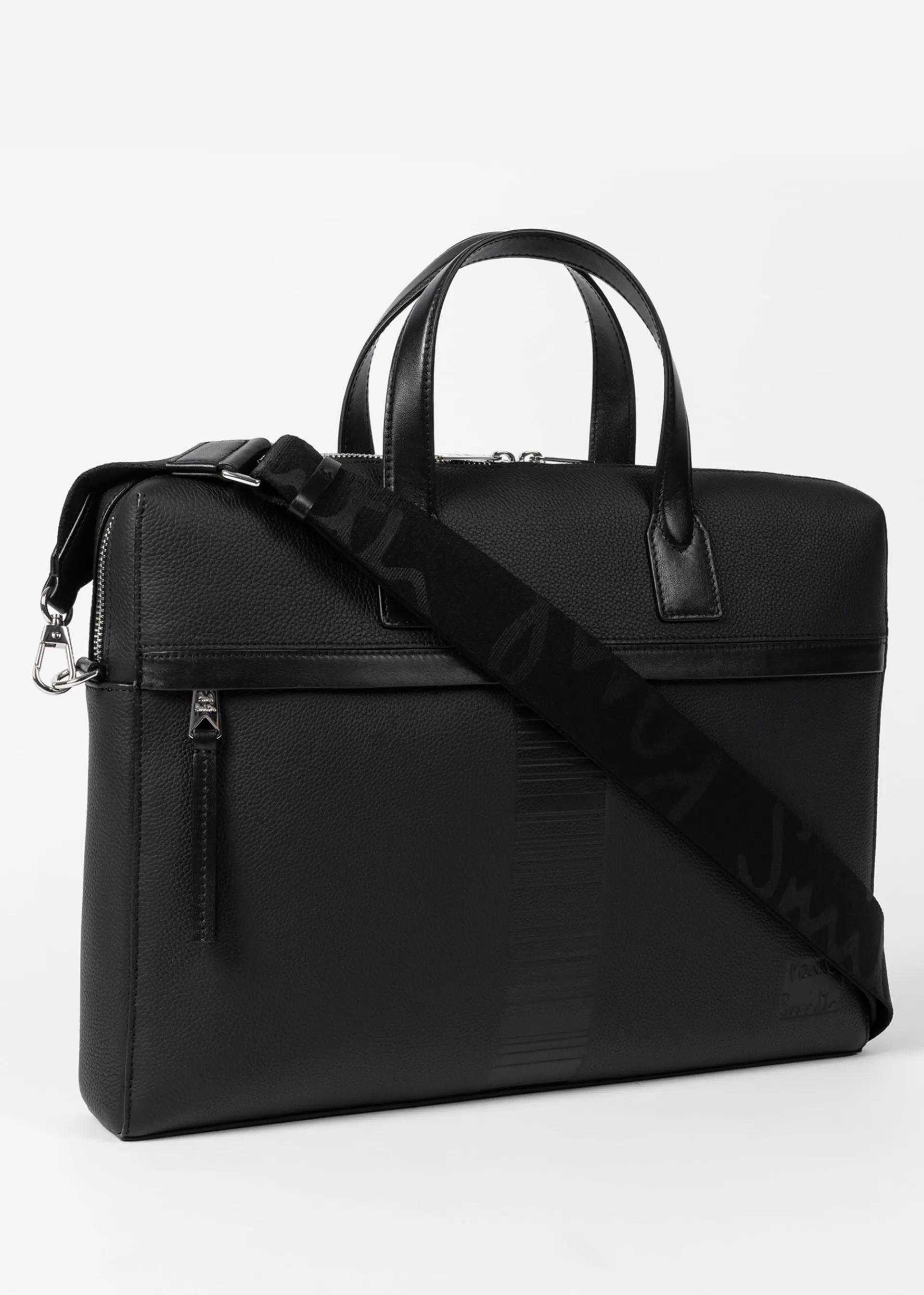 Leather 'Shadow Stripe' Slim Zip Folio>Paul Smith Sale