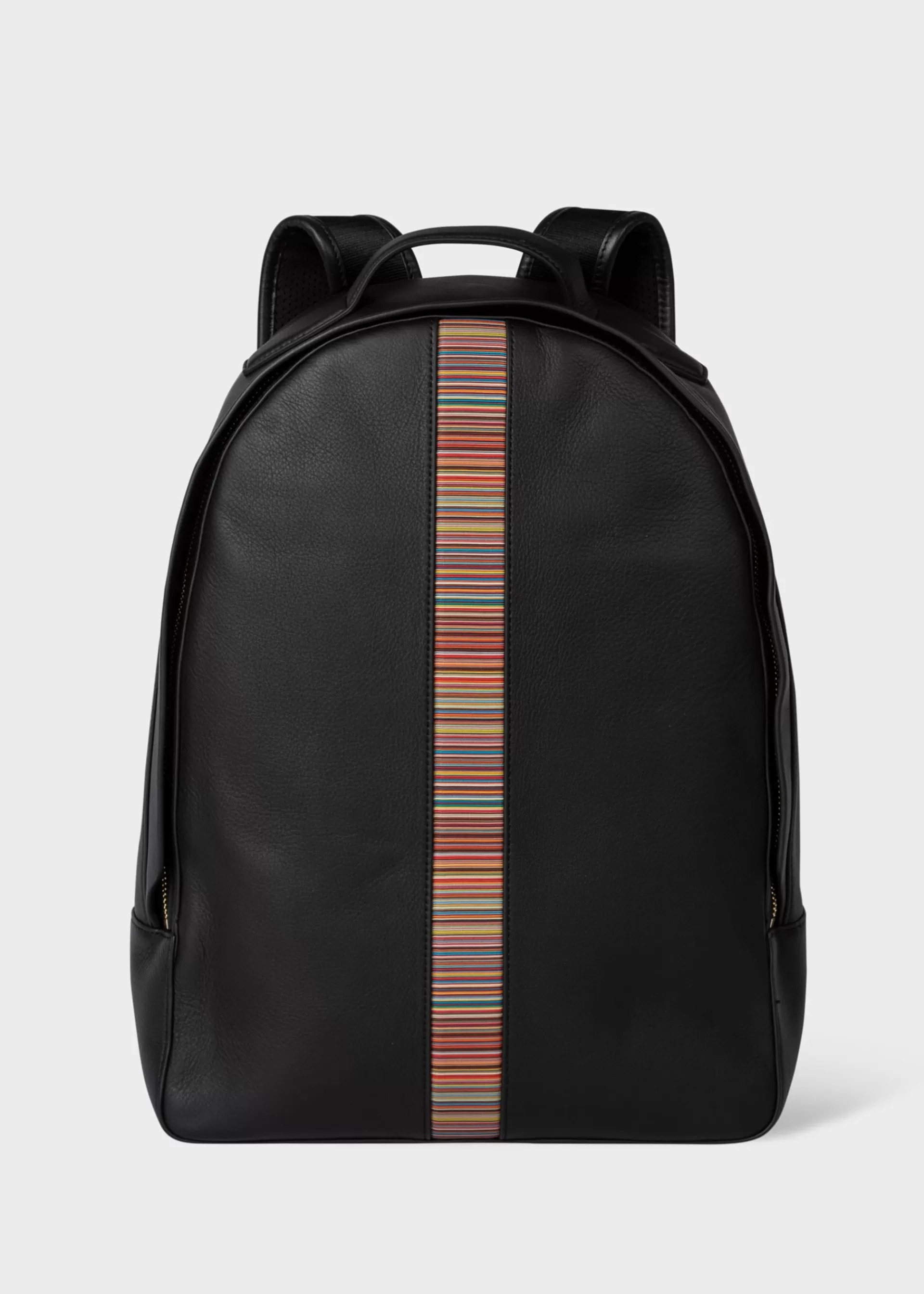 Leather 'Signature Stripe' Backpack>Paul Smith New