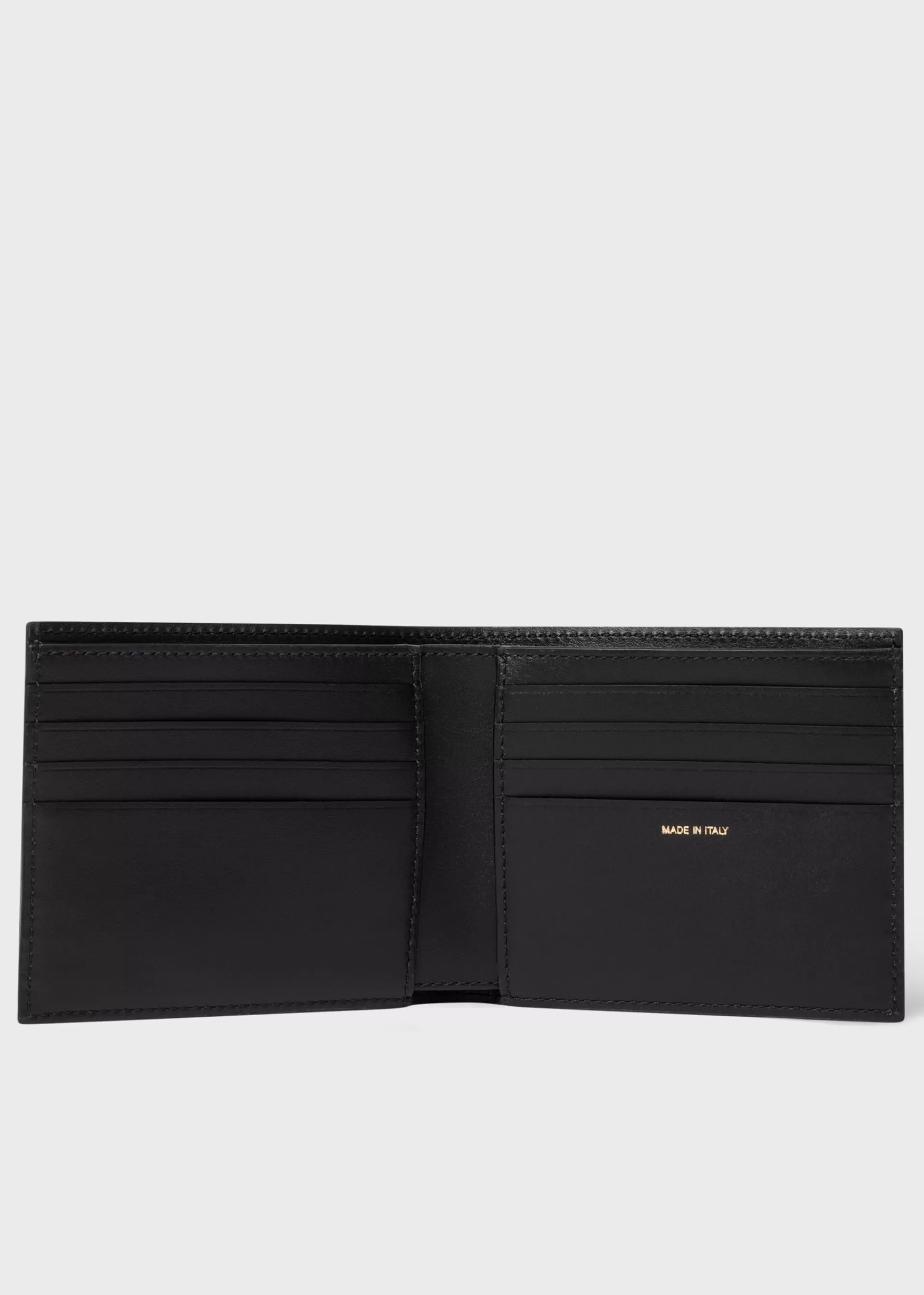 Leather 'Signature Stripe Block' Billfold Wallet>Paul Smith Store