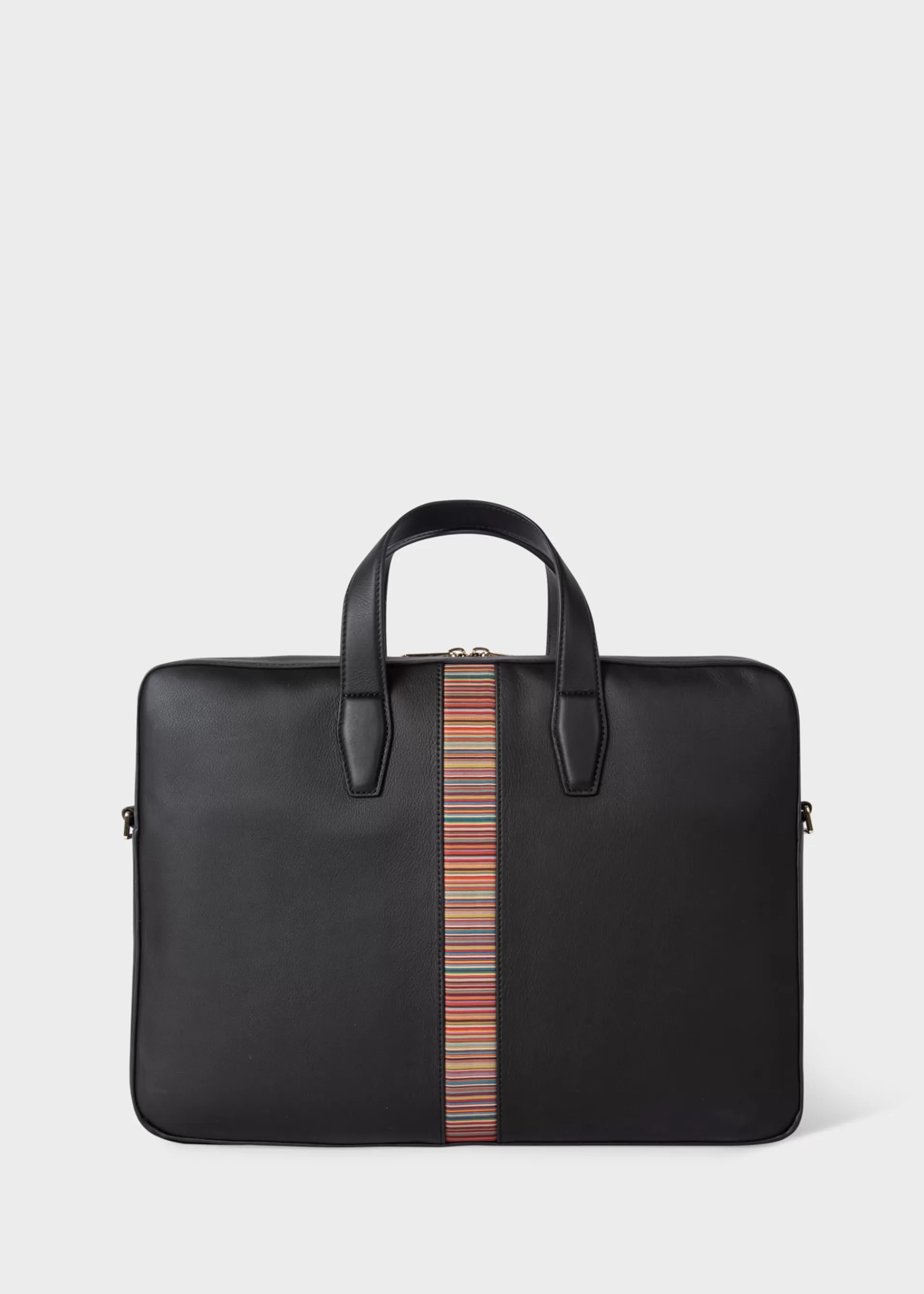 Leather 'Signature Stripe' Business Folio>Paul Smith Fashion
