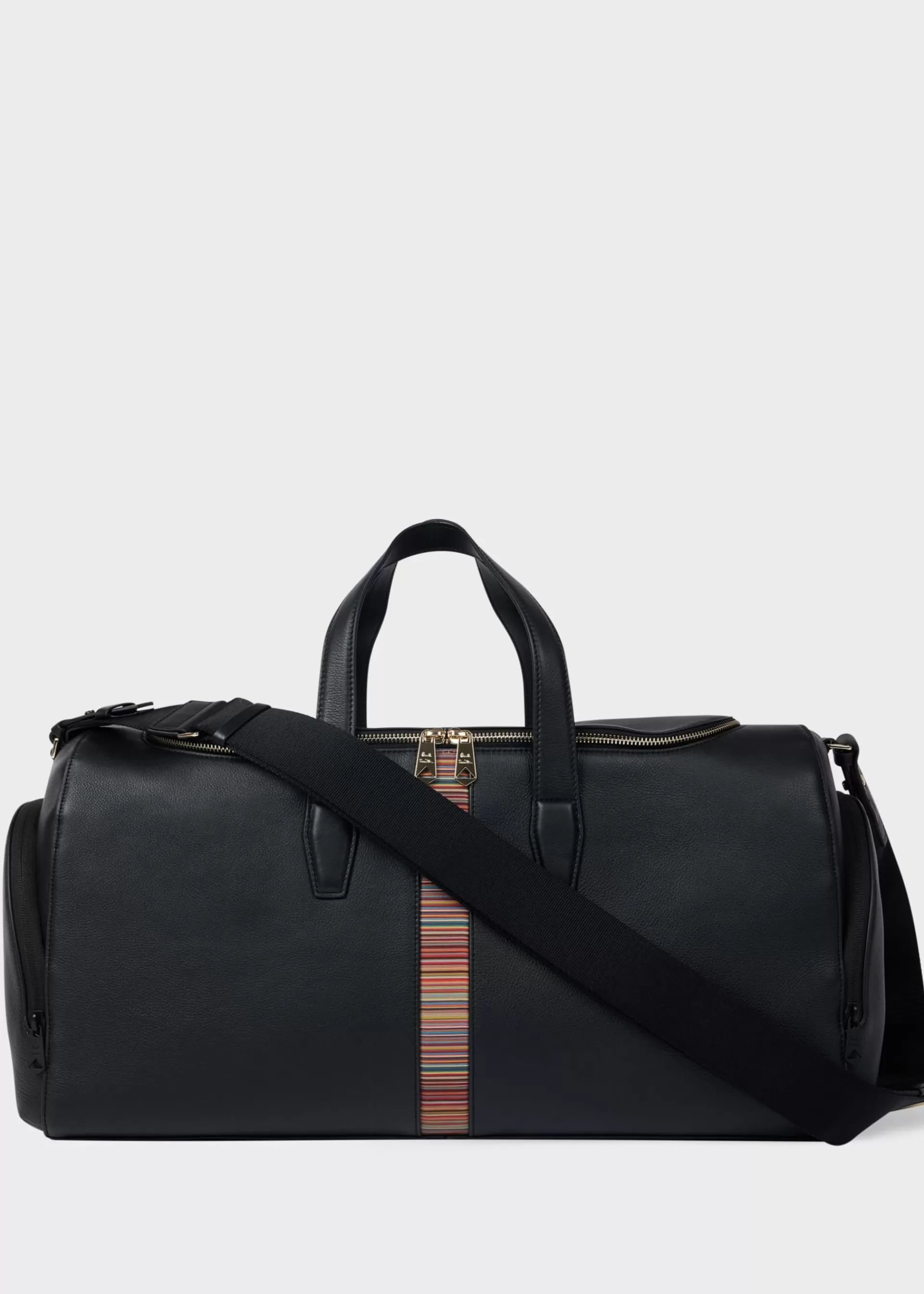 Leather 'Signature Stripe' Holdall Bag>Paul Smith Flash Sale