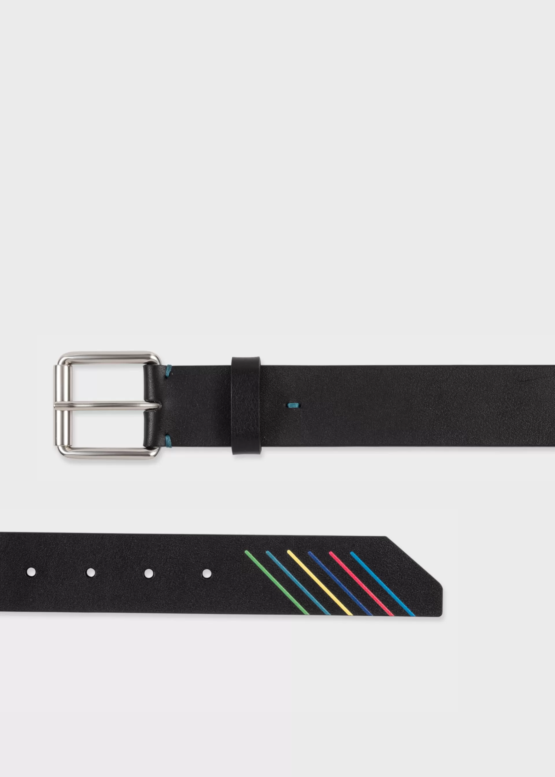 Leather 'Sports Stripe' Belt>Paul Smith Sale