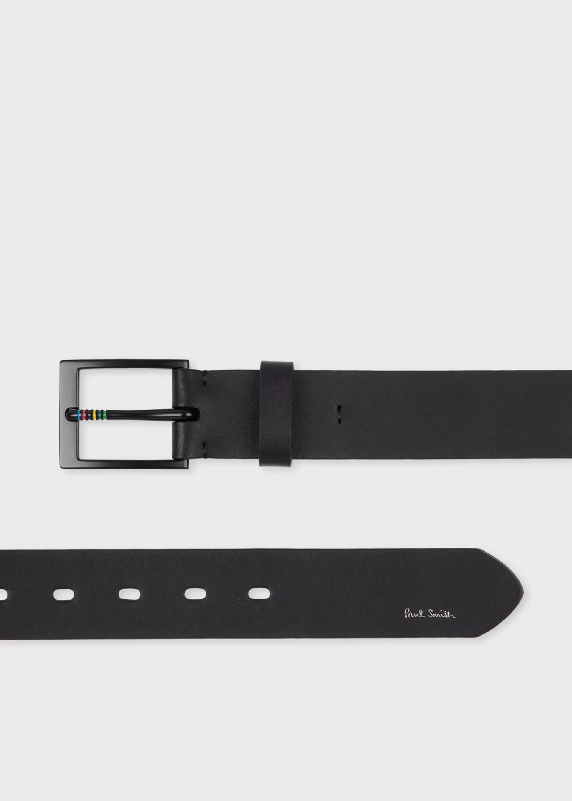 Leather 'Sports Stripe' Belt>Paul Smith New