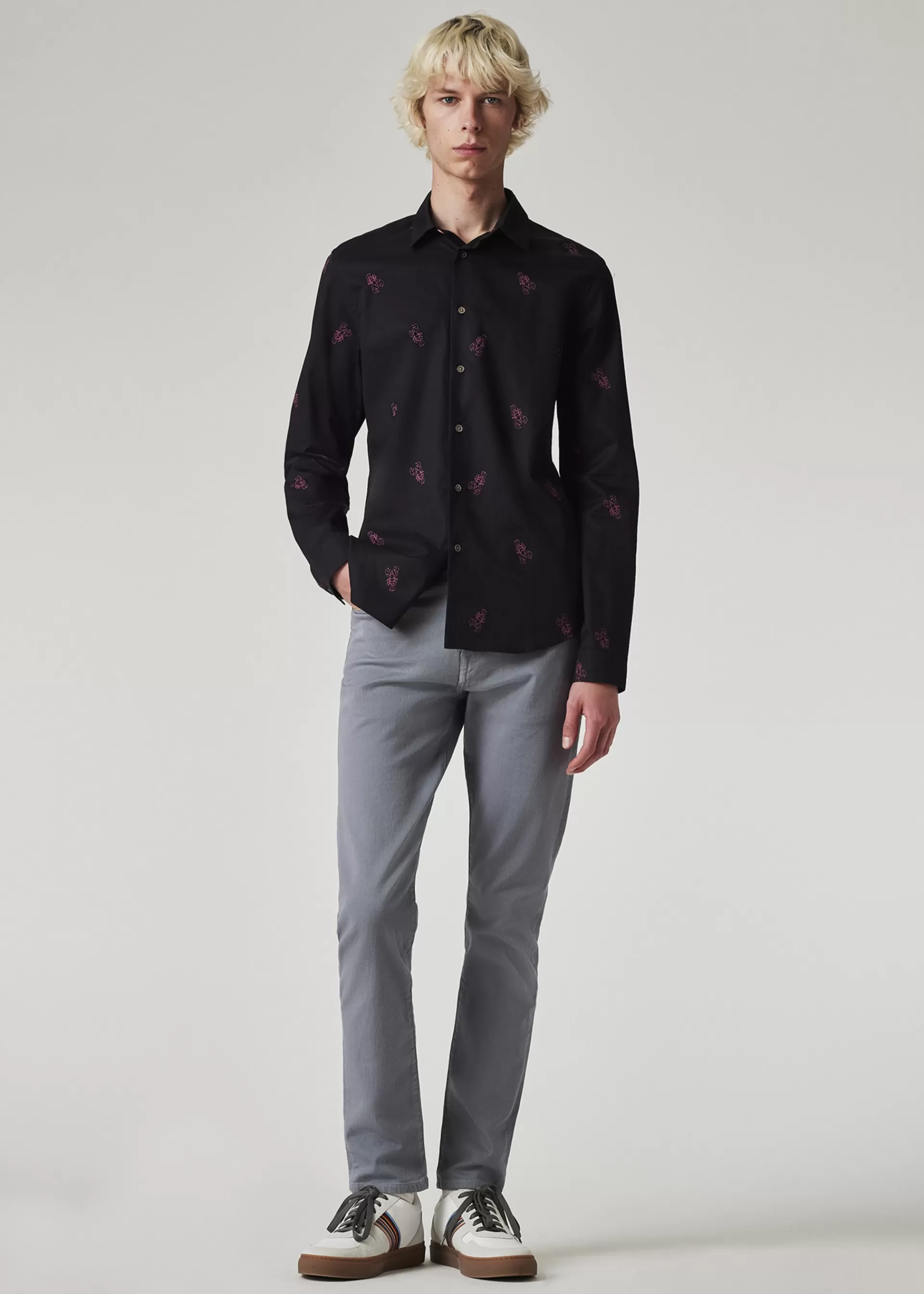 'Lobster' Print Slim-Fit Shirt>Paul Smith Best