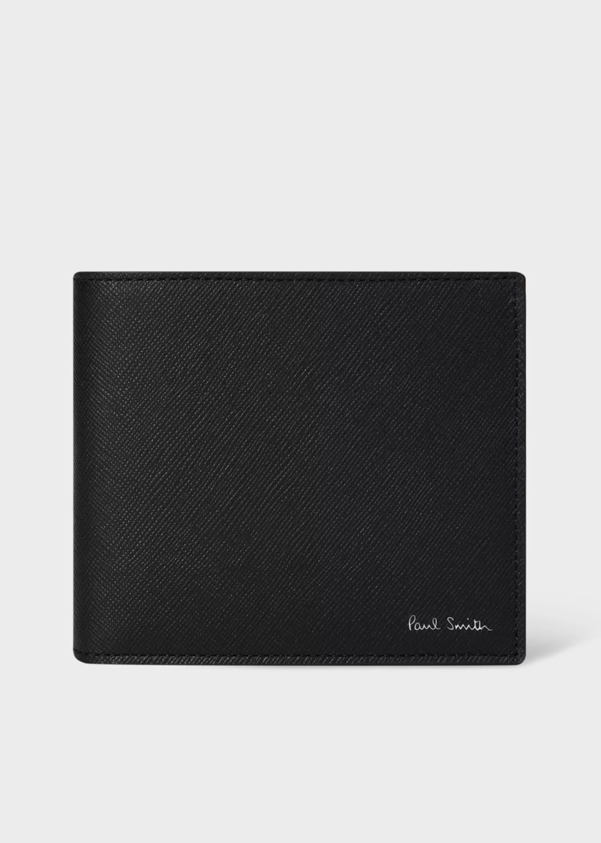 'Mini Stripe' Leather Billfold and Coin Wallet>Paul Smith Best Sale