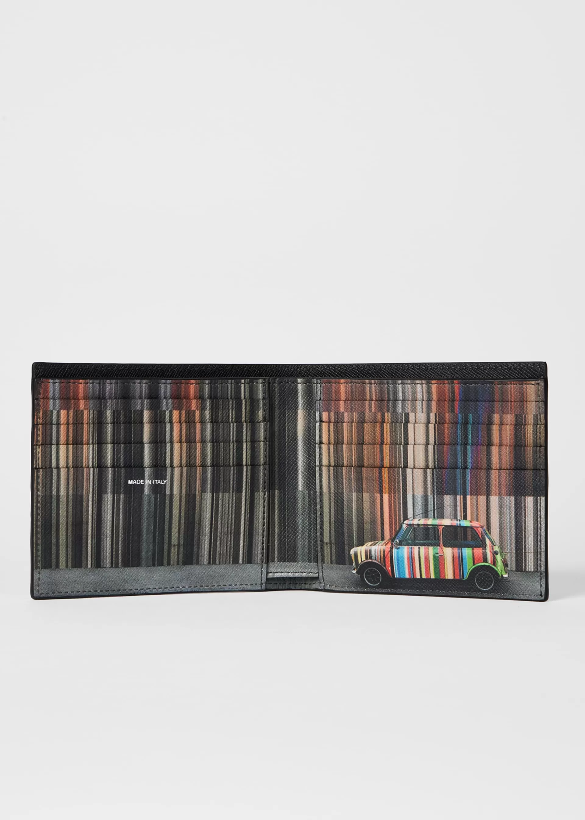 'Mini Stripe' Leather Billfold Wallet>Paul Smith Best