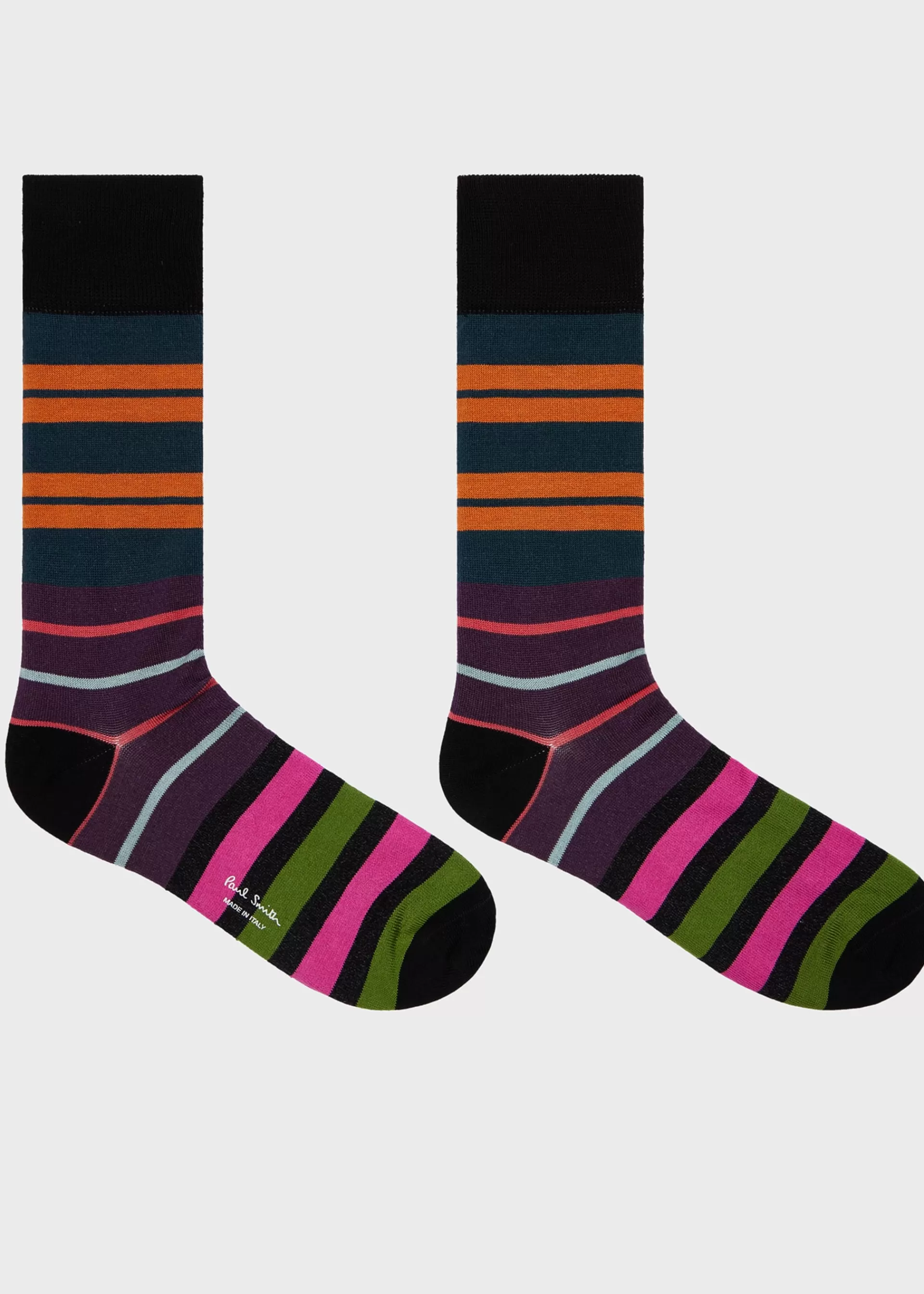 Mixed Block Stripe Socks>Paul Smith Clearance