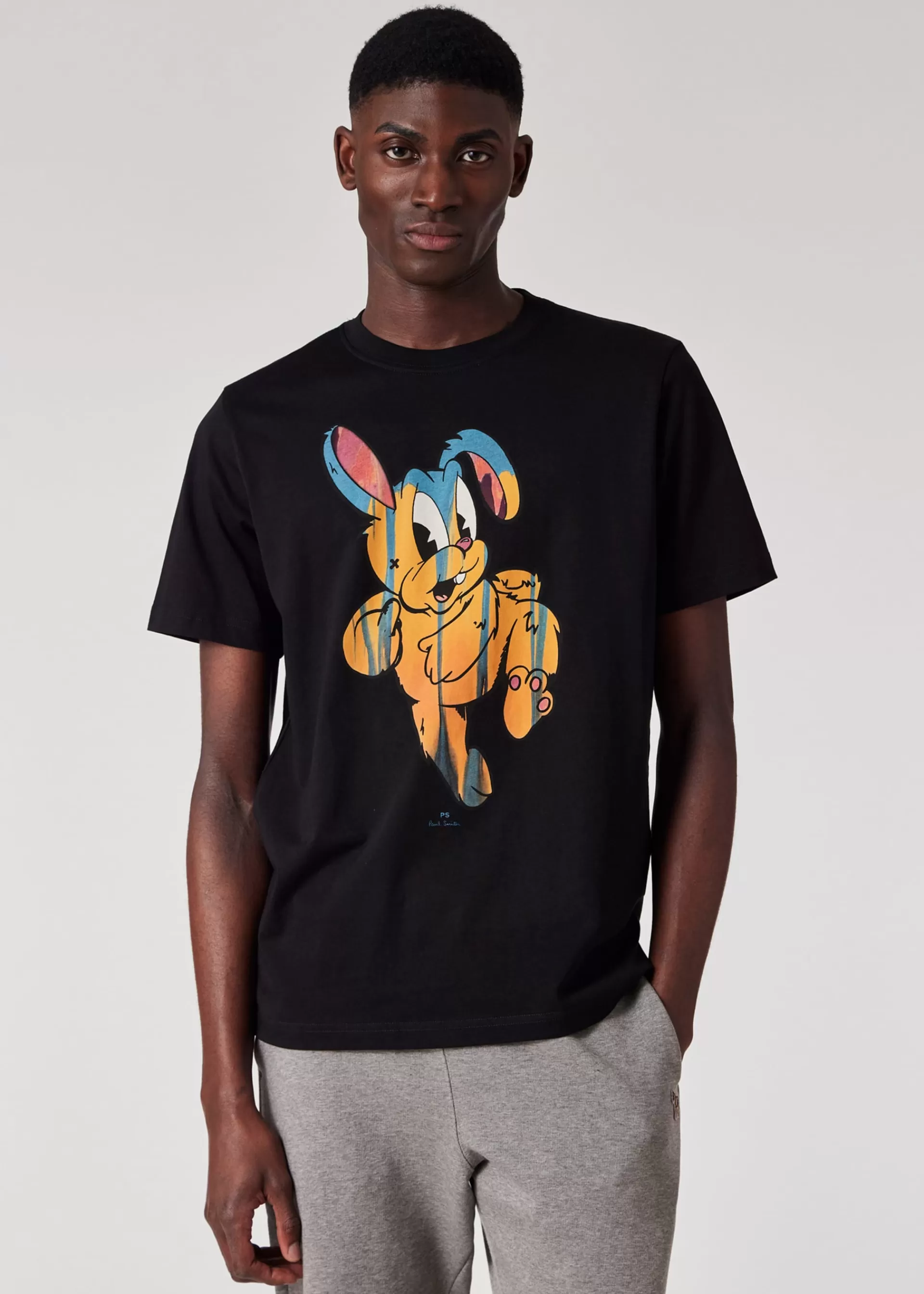 'Painted Bunny' Print T-Shirt>Paul Smith Hot