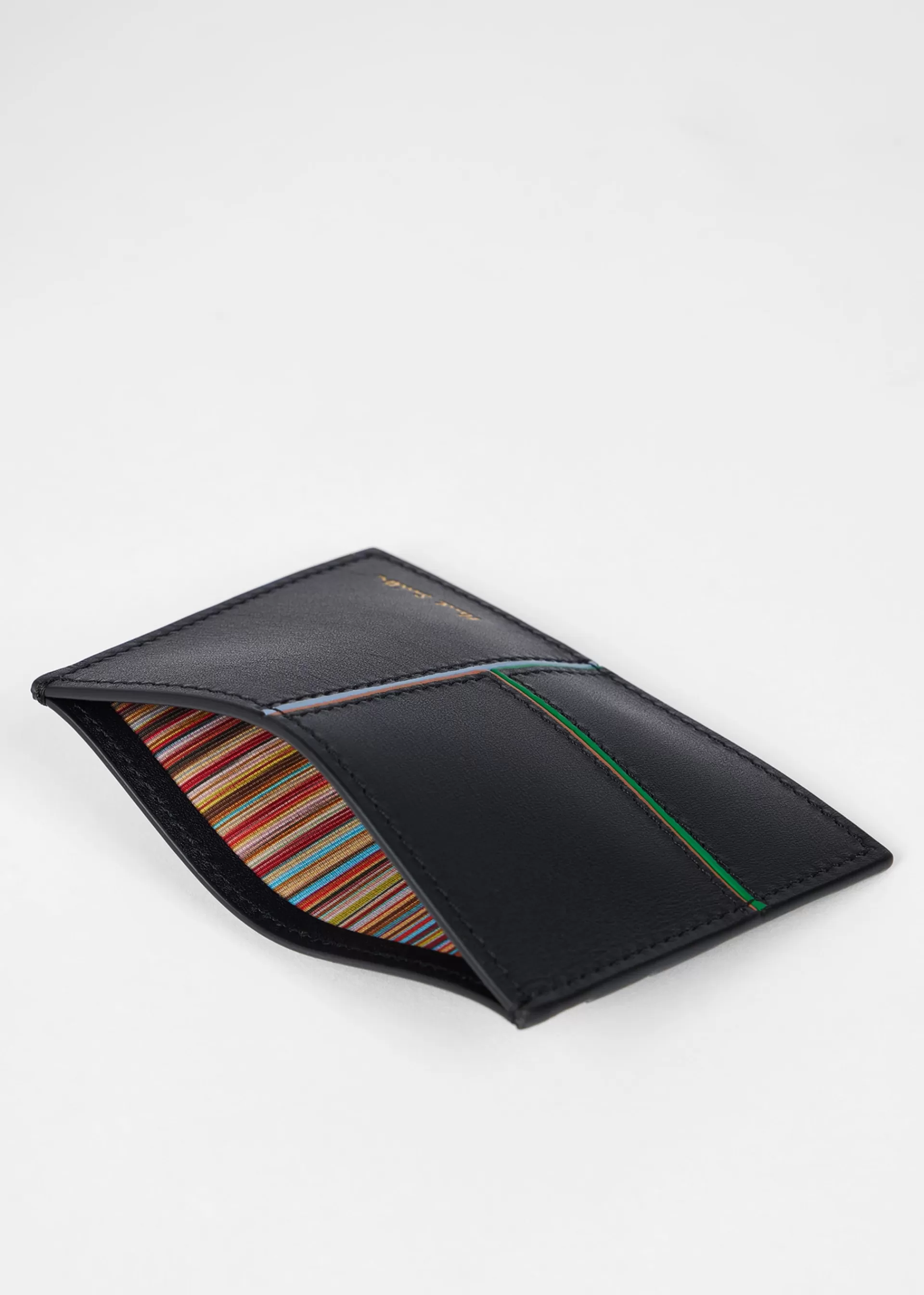 Panelled Leather Card Holder>Paul Smith Best