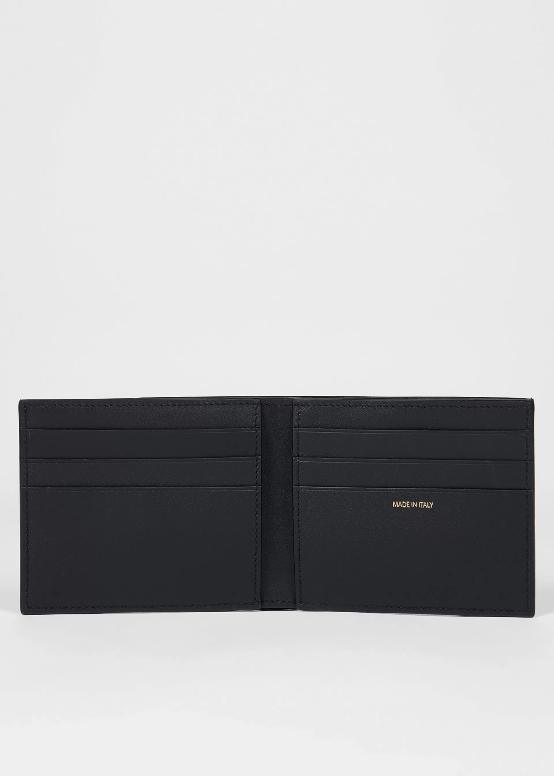 Panelled Leather Compact Billfold Wallet>Paul Smith Best Sale