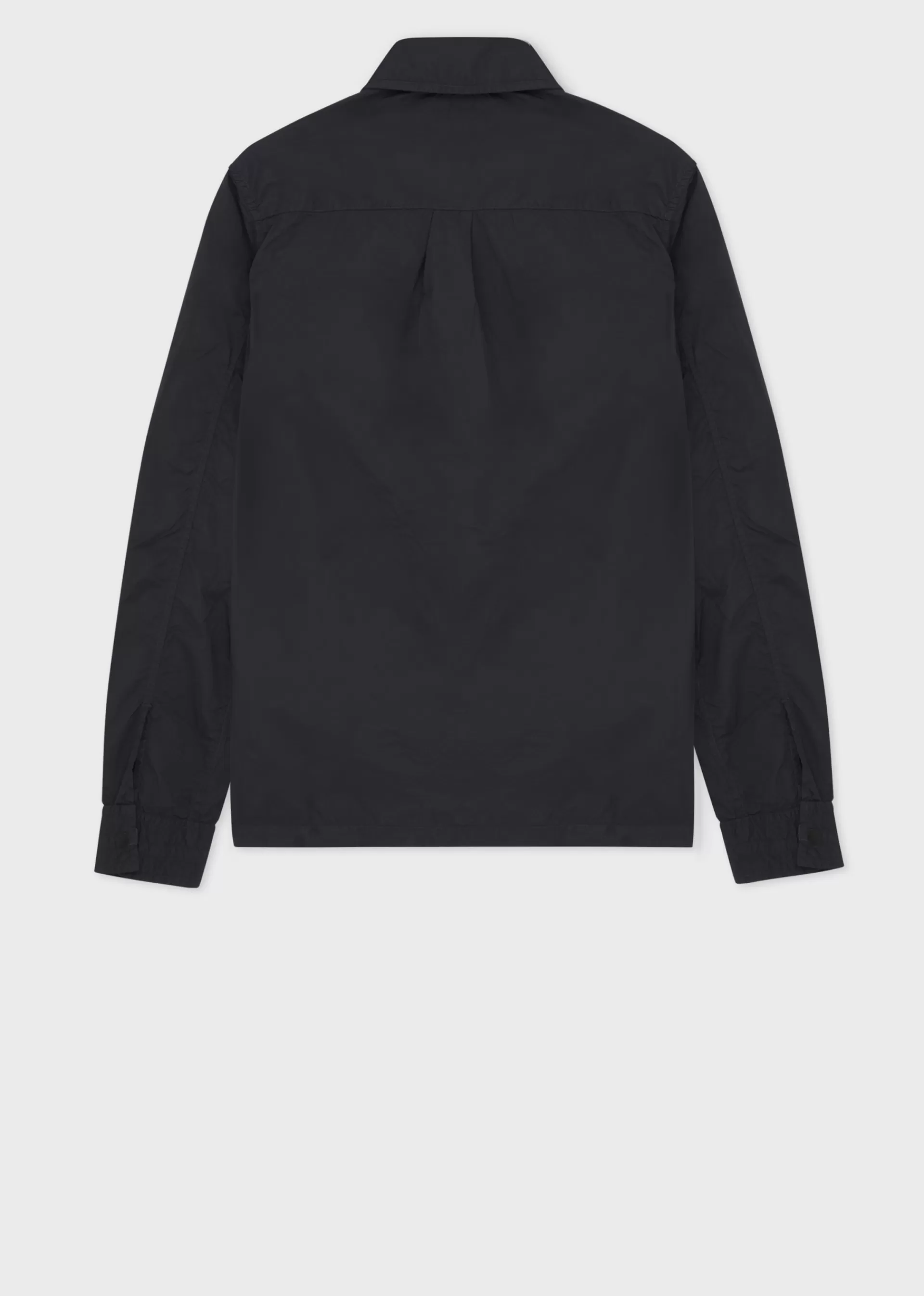 Black Recycled-Nylon Zip Shirt Jacket>Paul Smith Shop