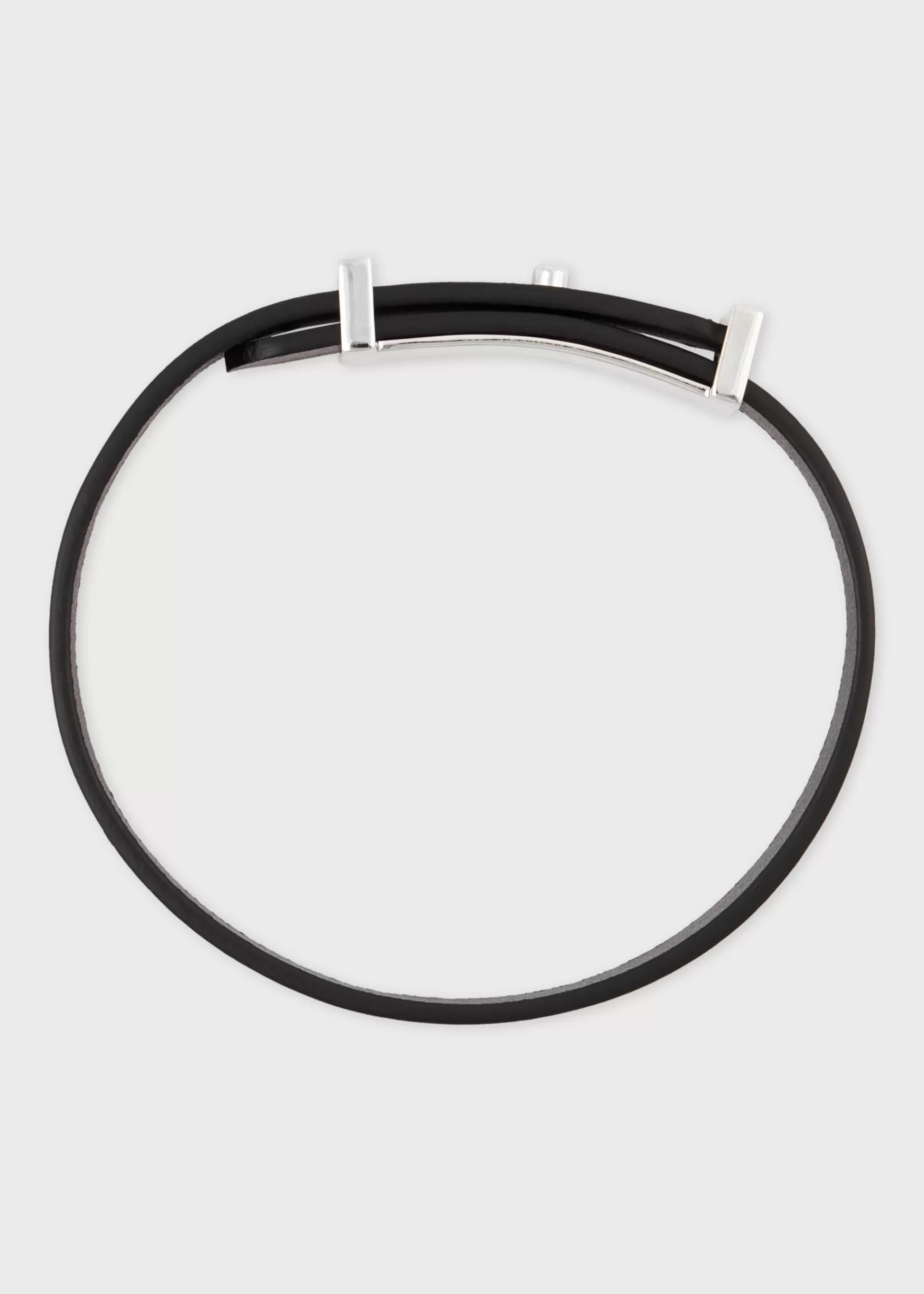 Signature Buckle Leather Bracelet>Paul Smith Clearance